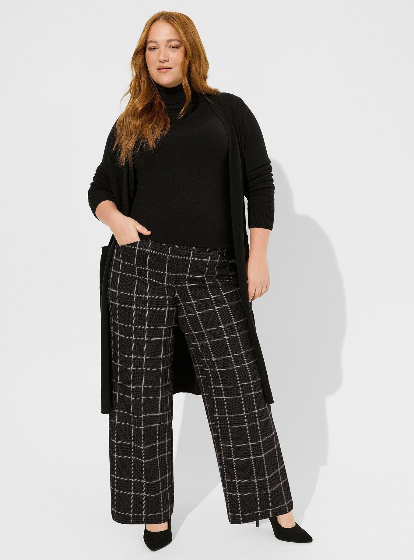 High-Waisted Pull-On Pixie Wide-Leg Pants