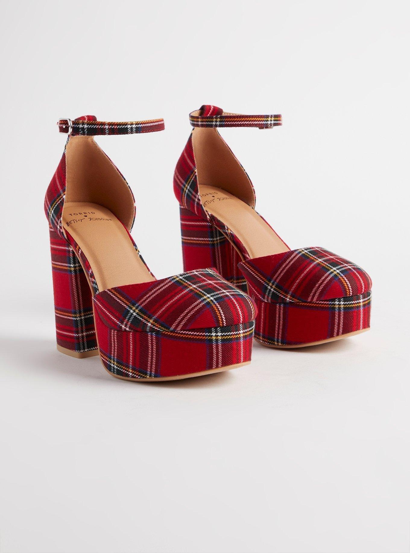 Checkered heels sales