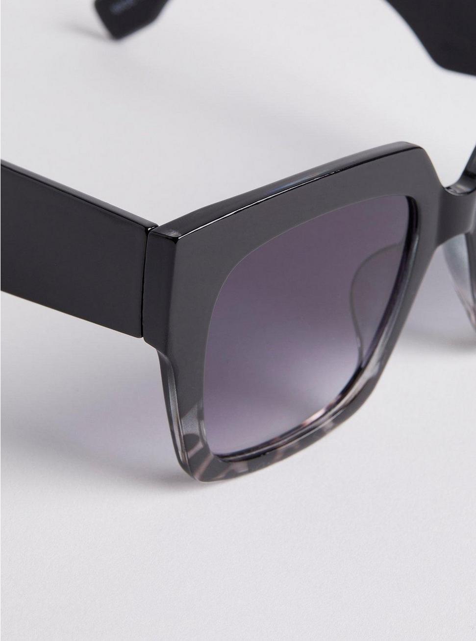 Square Oversized Fade Lens Sunglasses, , alternate