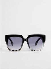 Square Oversized Fade Lens Sunglasses, , hi-res