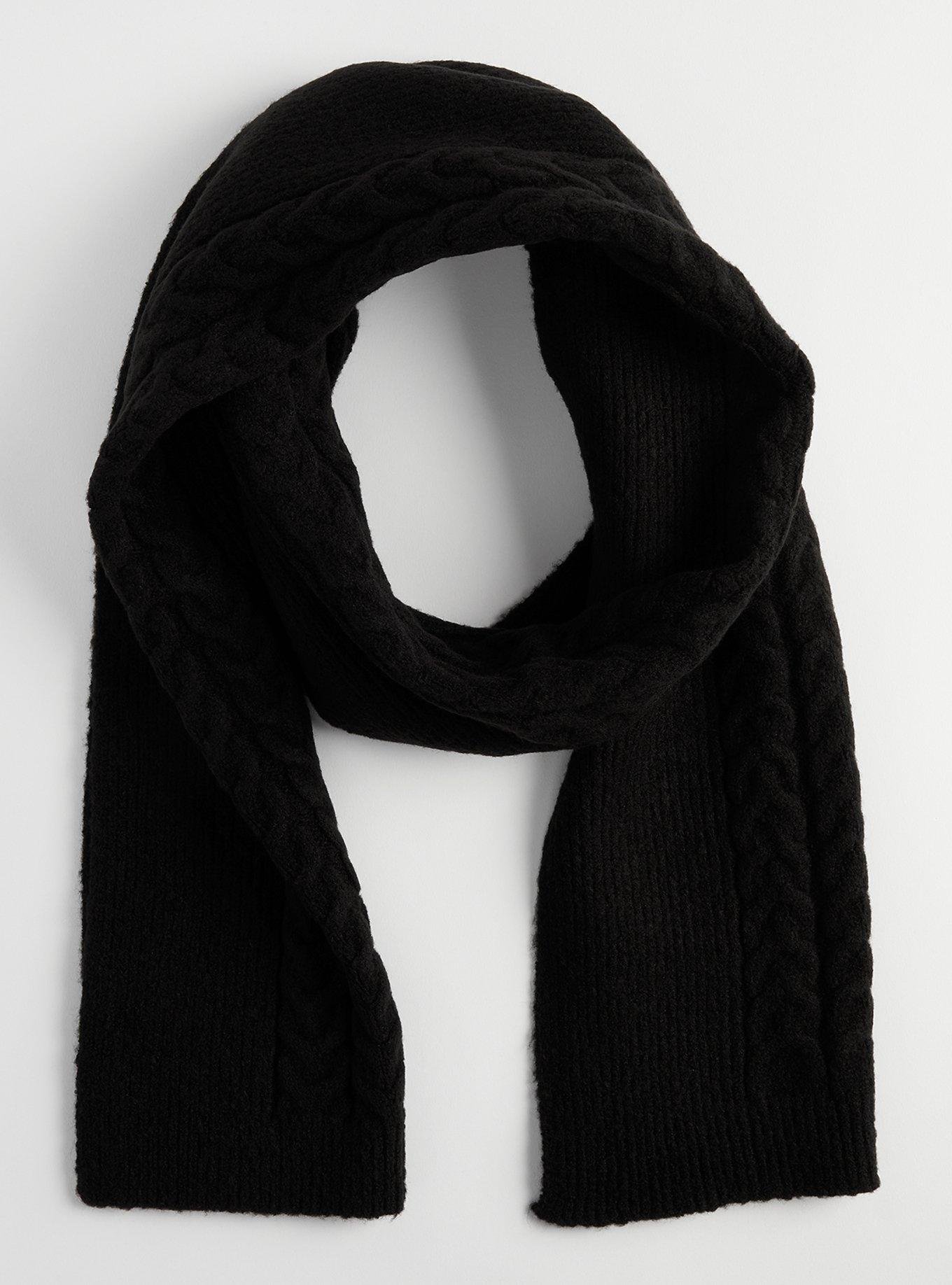 Plus Size - Center Cable Knit Scarf - Torrid