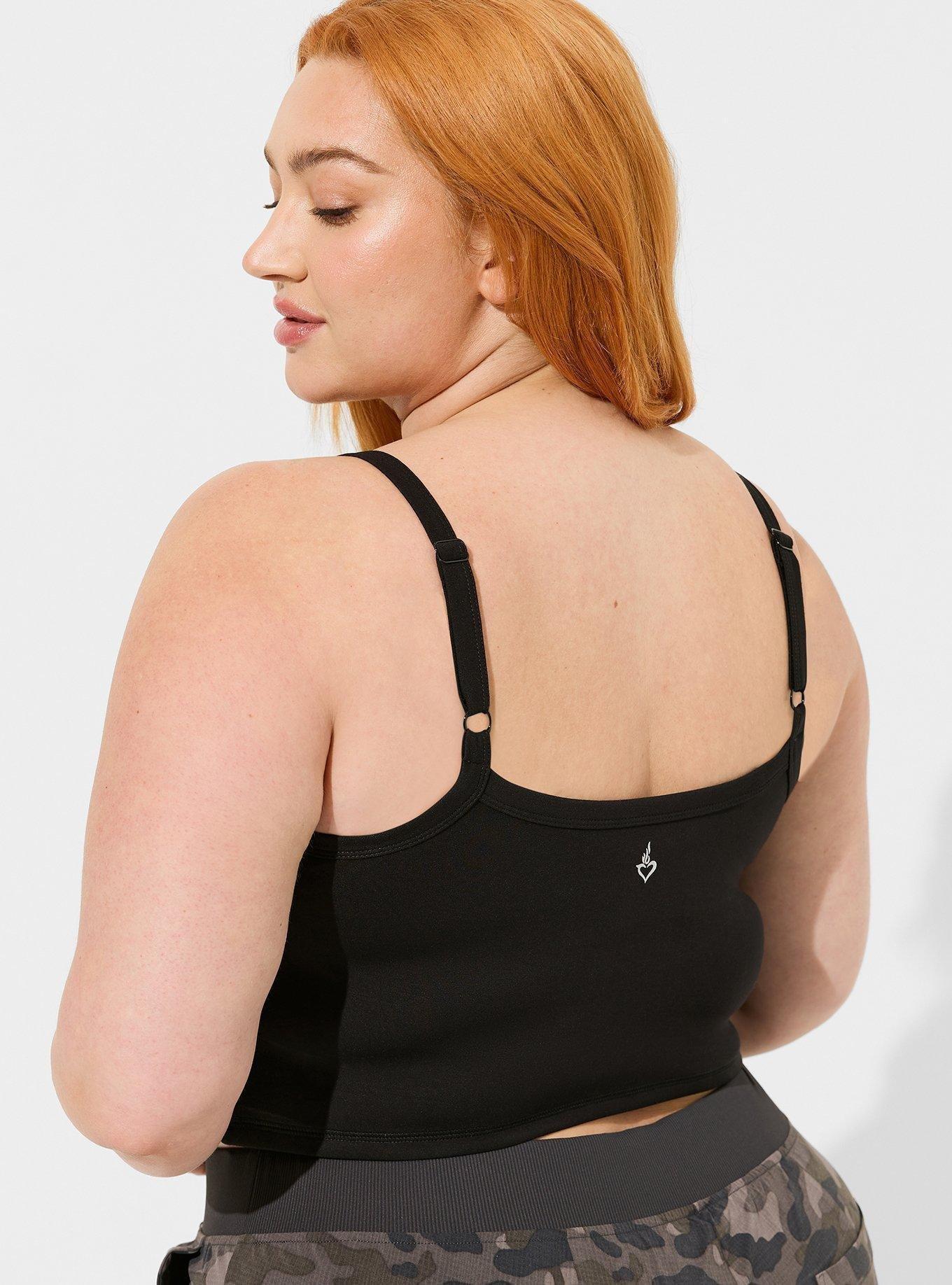 Luxe Cozy Cupro Square Neck Cropped Active Tank