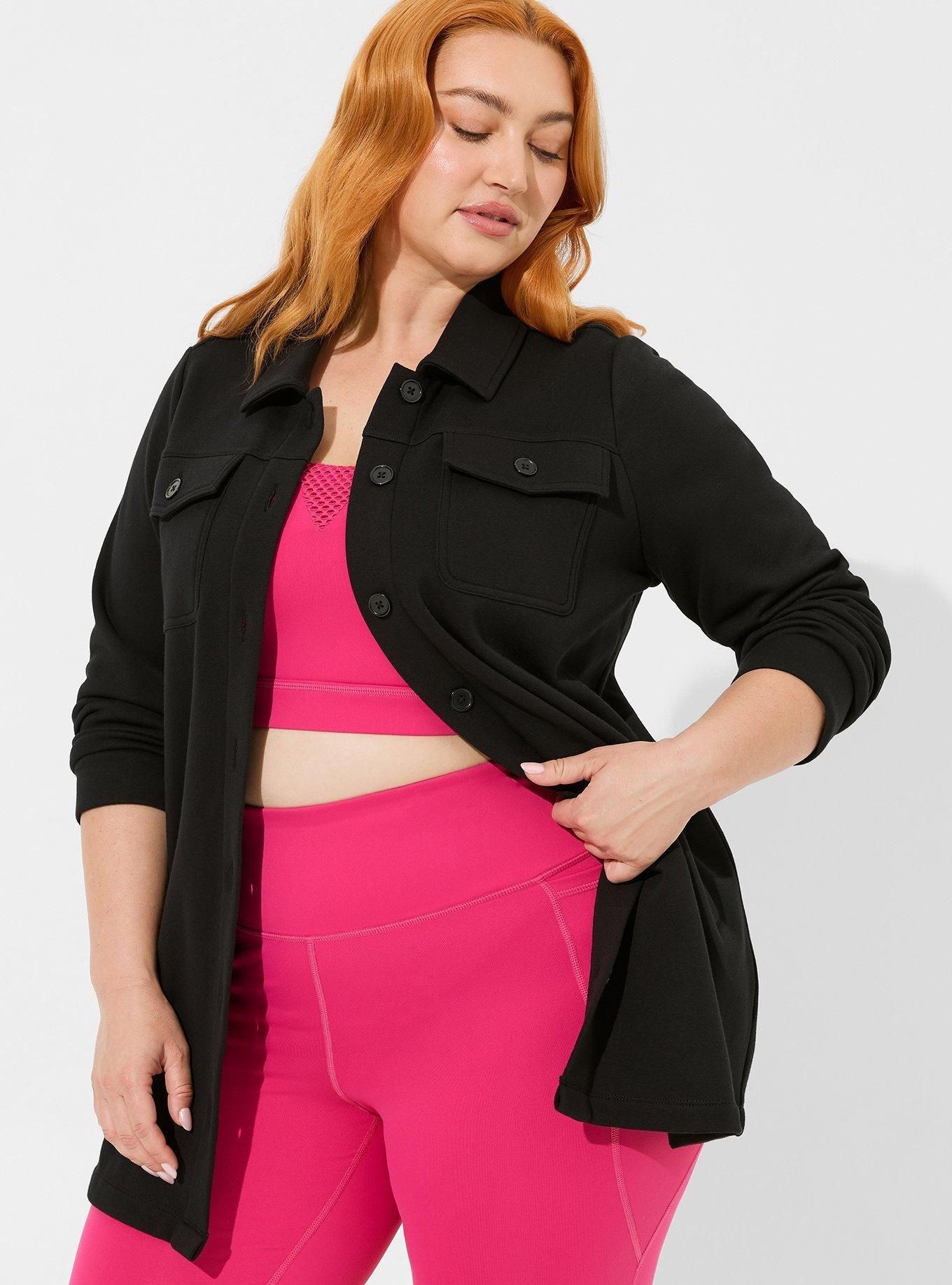 Plus size outlet workout jacket