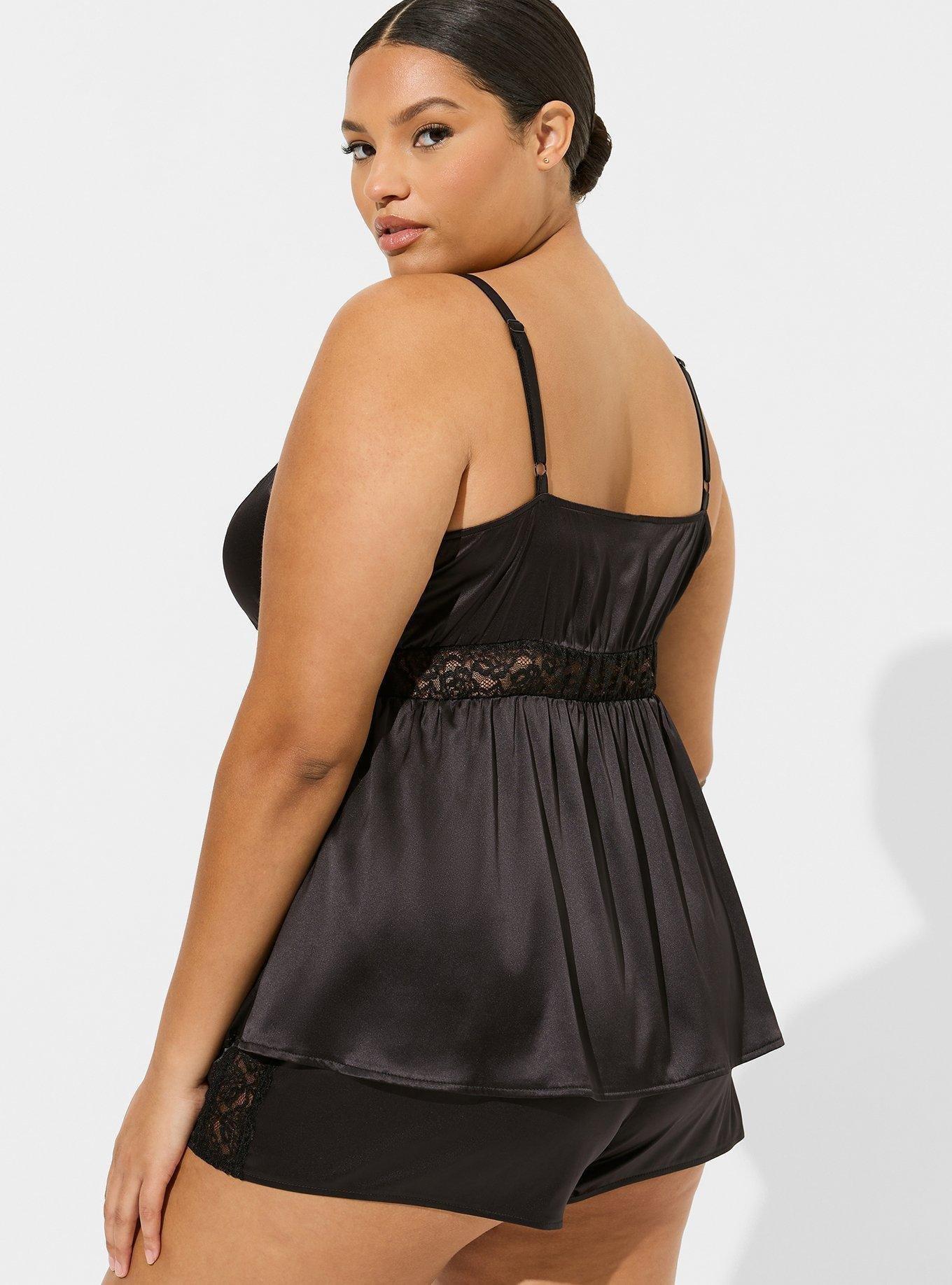 Dream Satin Babydoll Lace Sleep Tank