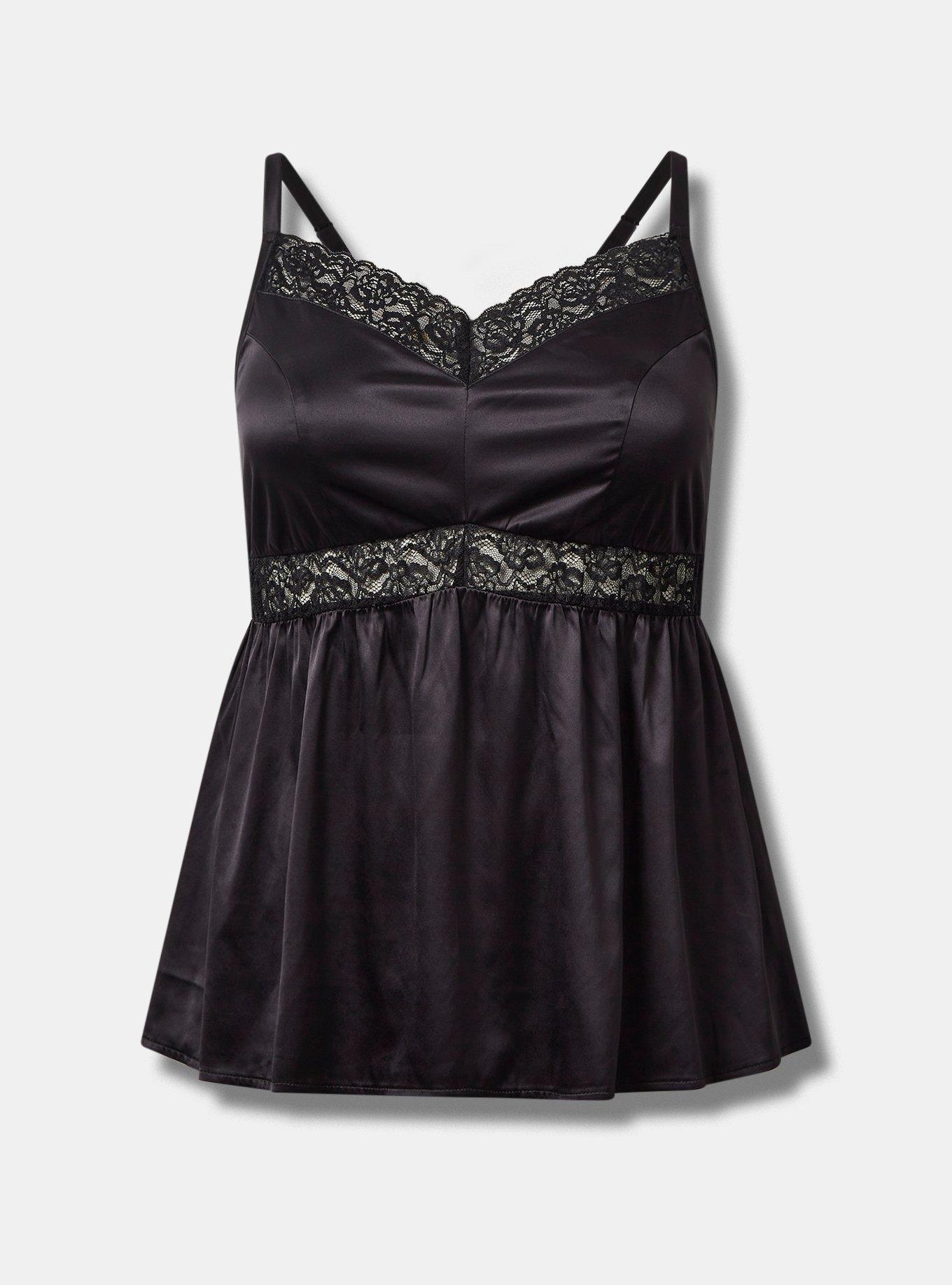 Dream Satin Babydoll Lace Sleep Tank