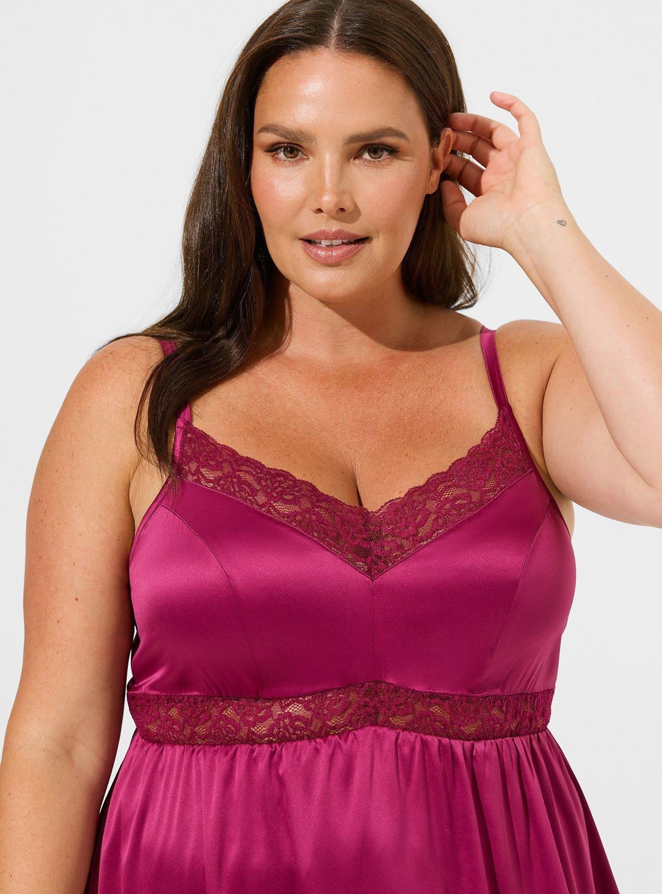 Dream Satin Babydoll Lace Sleep Tank