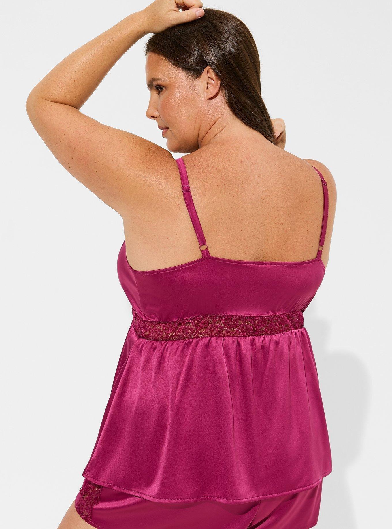 Dream Satin Babydoll Lace Sleep Tank