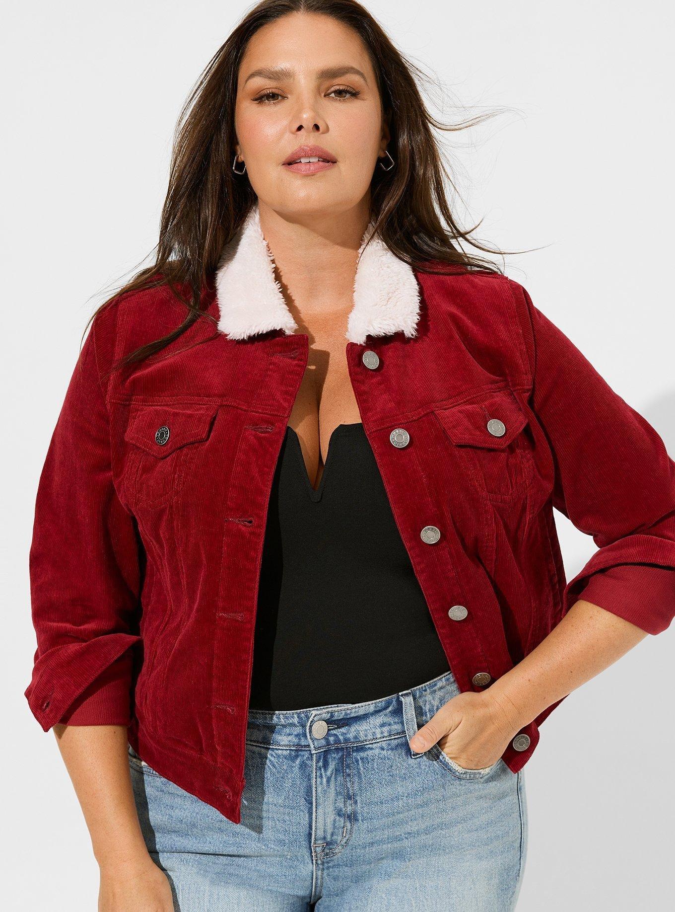 Sherpa Trucker Jacket (Plus Size)