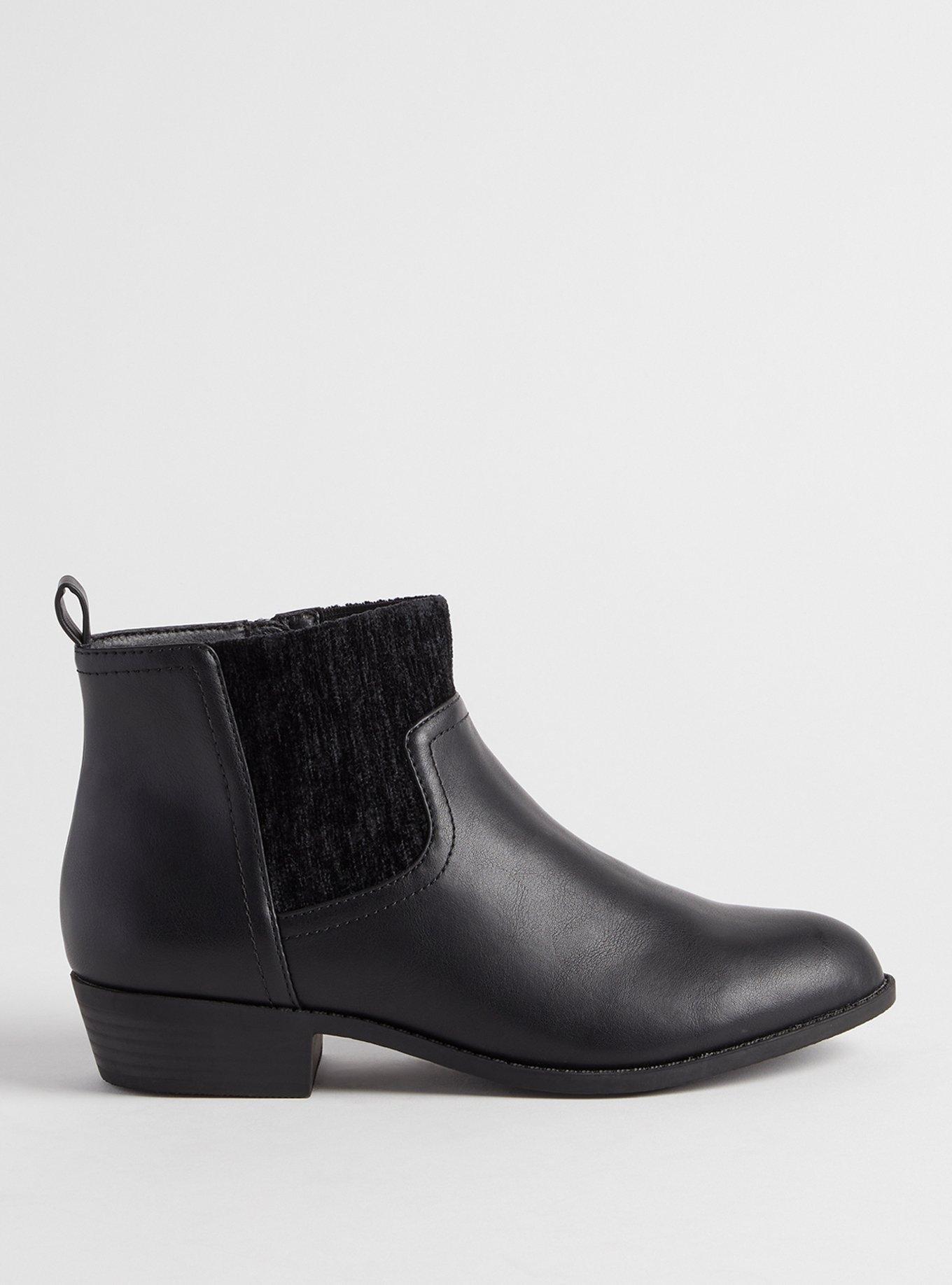 Textured Cuff Ankle Bootie (WW