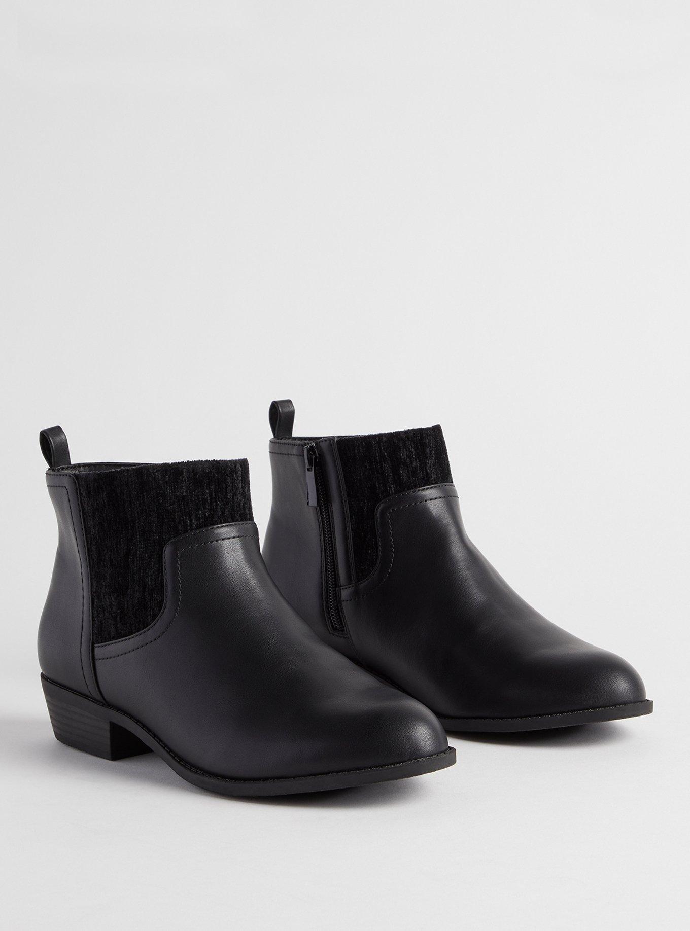 Strappy Buckle Ankle Bootie (WW), BLACK, hi-res