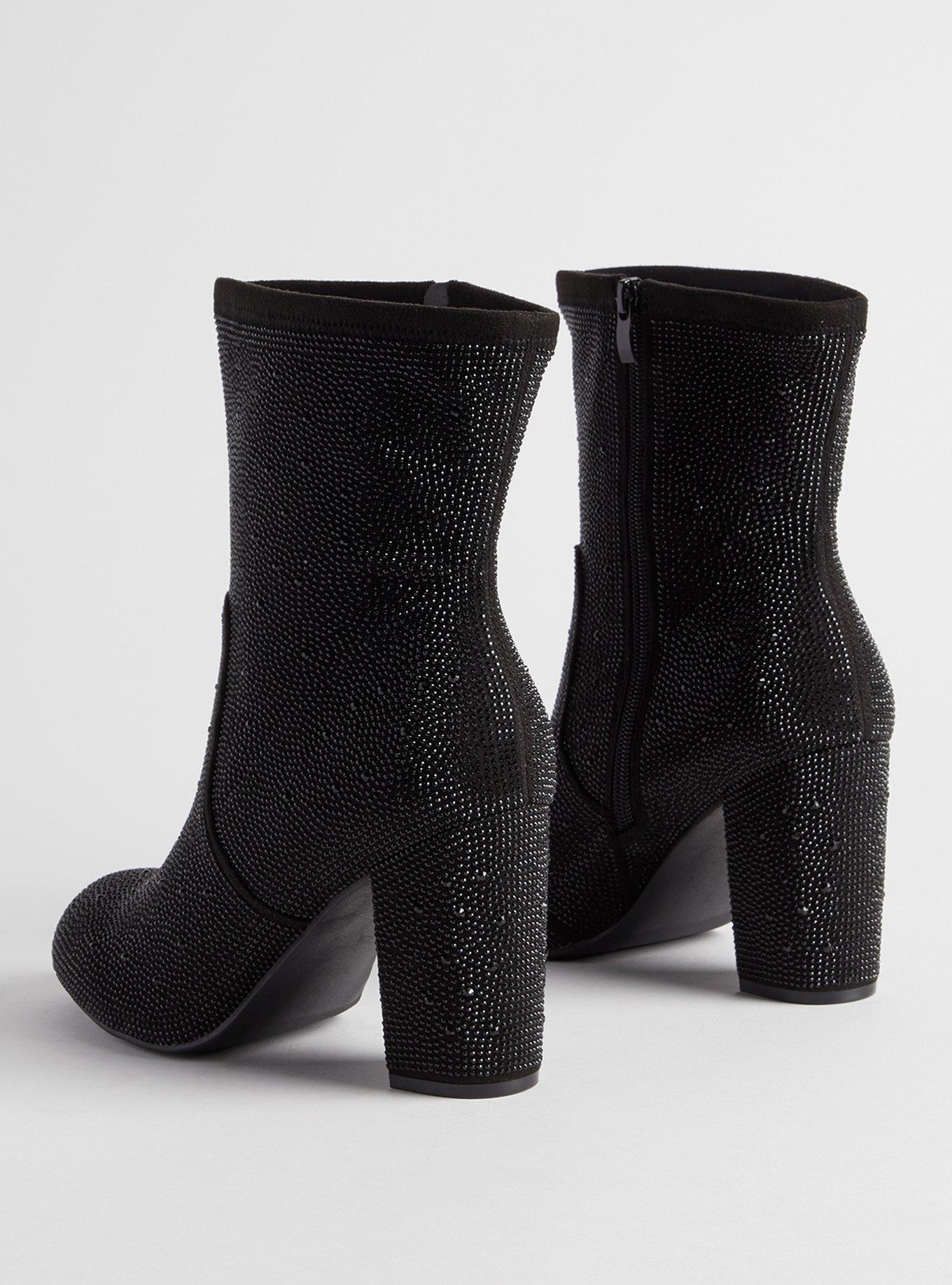 Stretch Embellished Bootie (WW