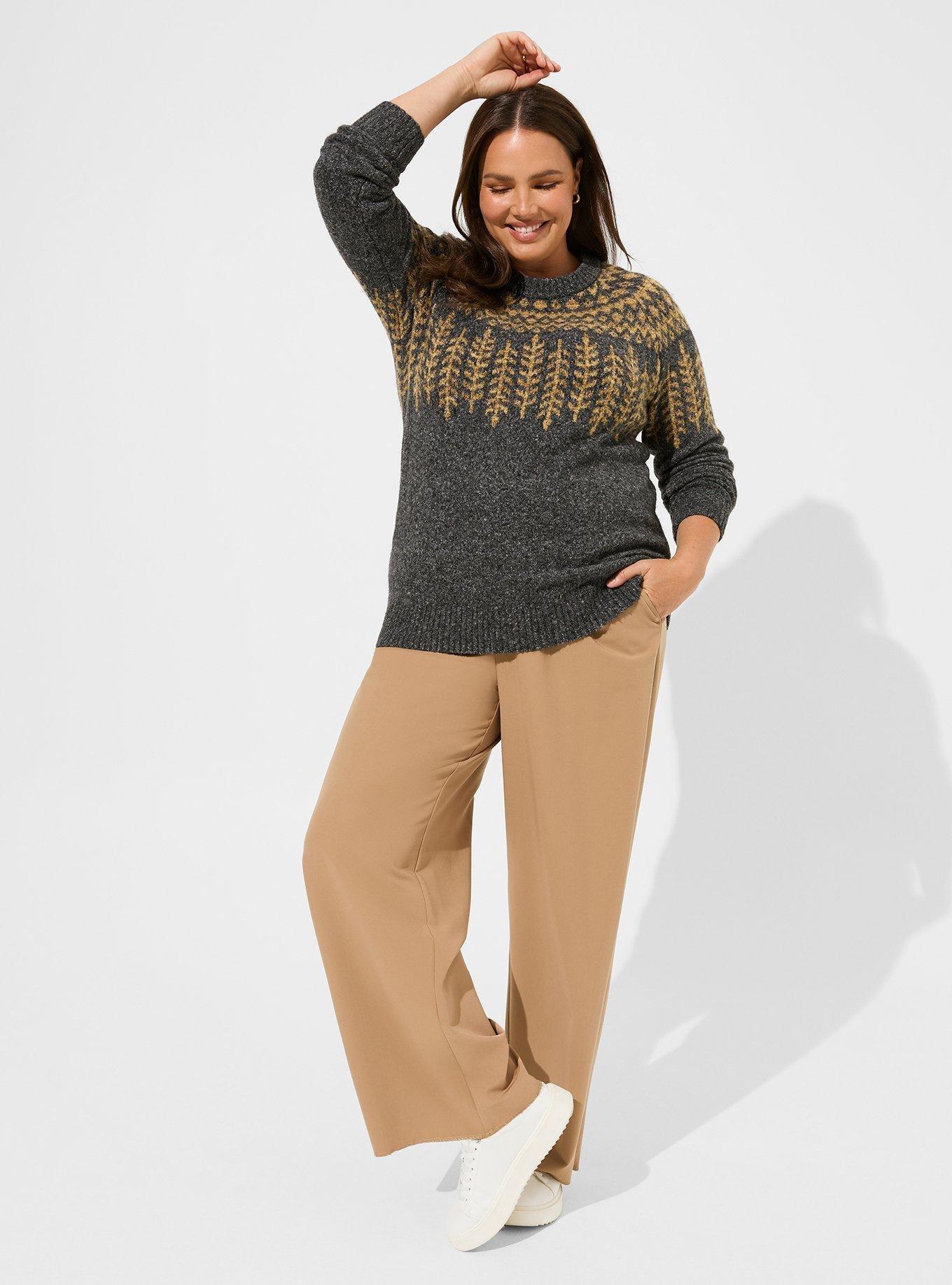 Vegan Cashmere Lurex Crew Neck Sweater