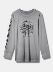 Plus Size Mystic Moth Classic Fit Signature Jersey Long Sleeve Tee, FORMAL GRAY, hi-res