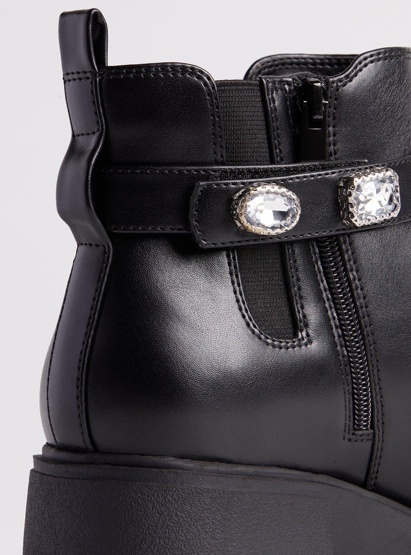 Embellished Ankle Strap Bootie (WW