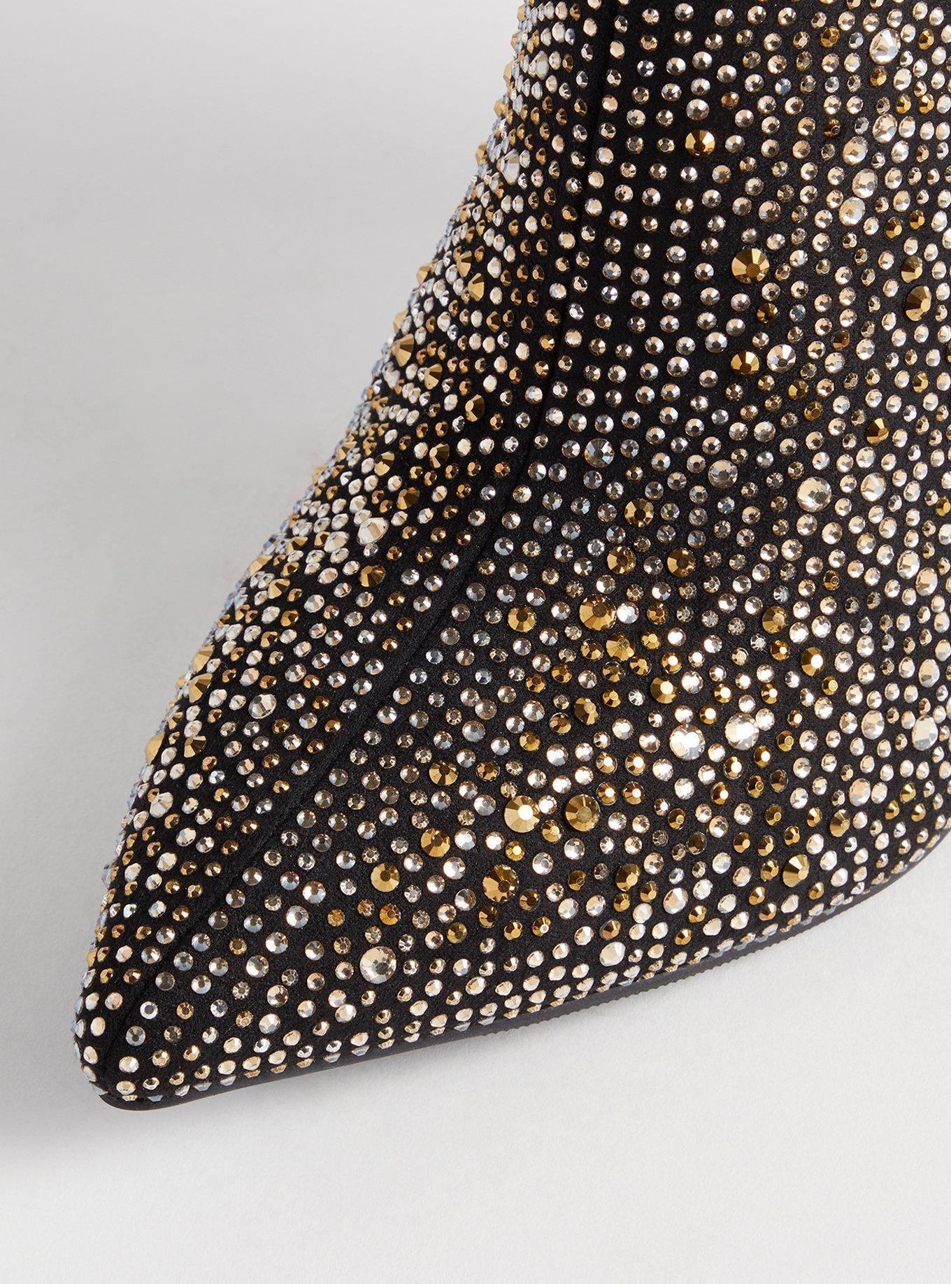 42 gold loyalty open toe bootie