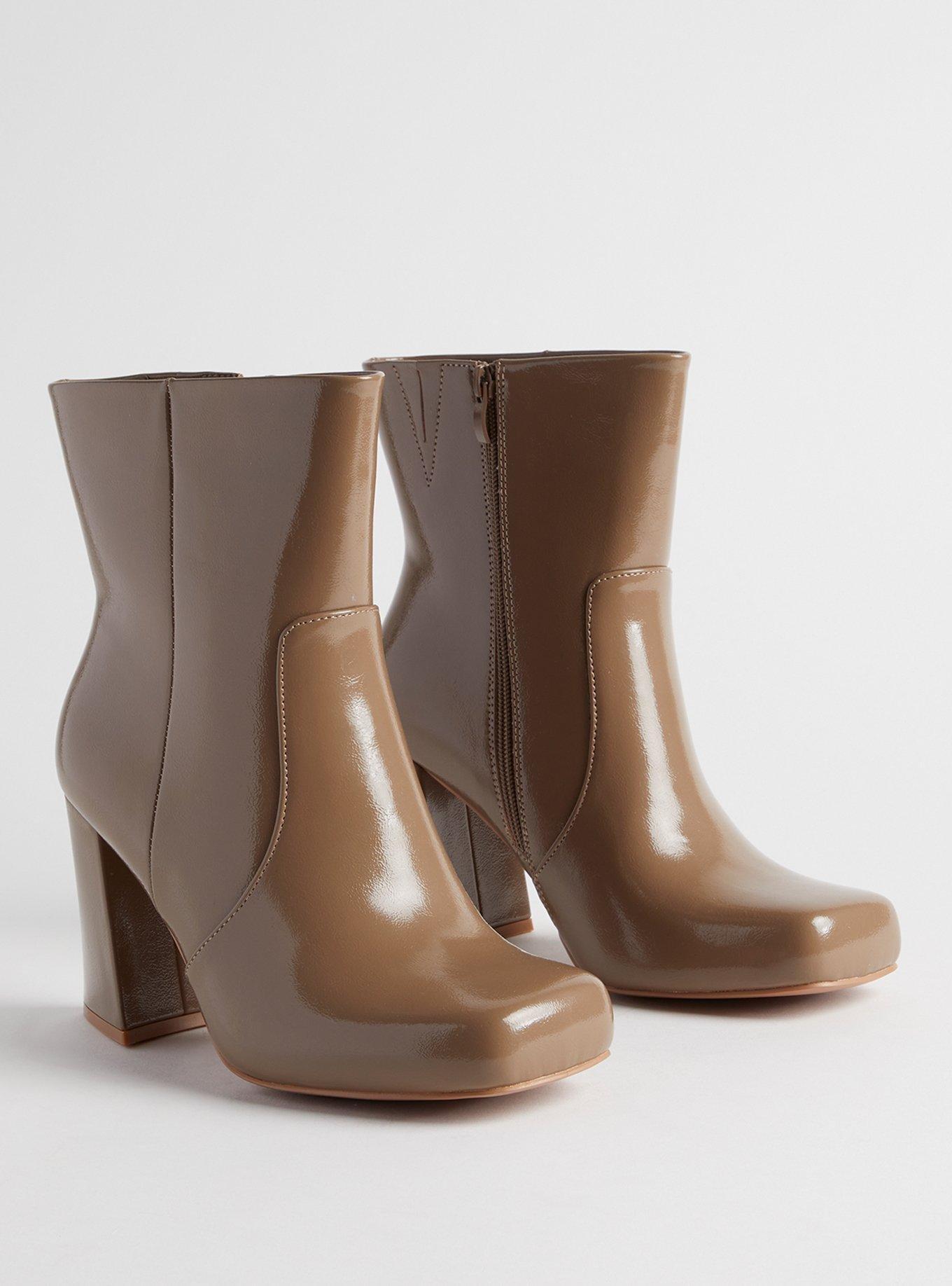 Plus Size Square Toe Triangle Heel Bootie WW Torrid