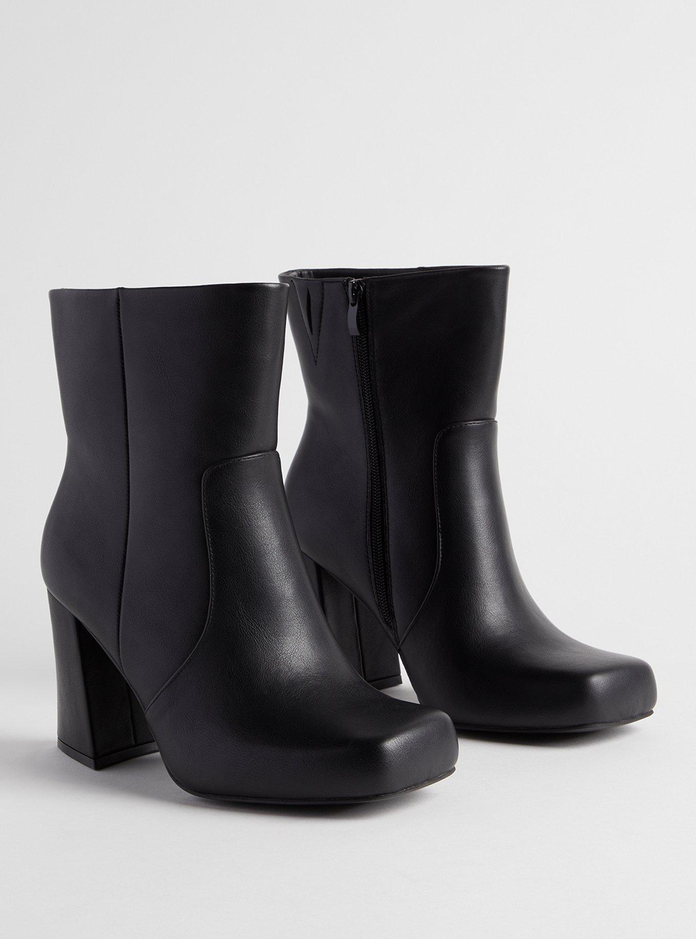 Triangle heel clearance boots