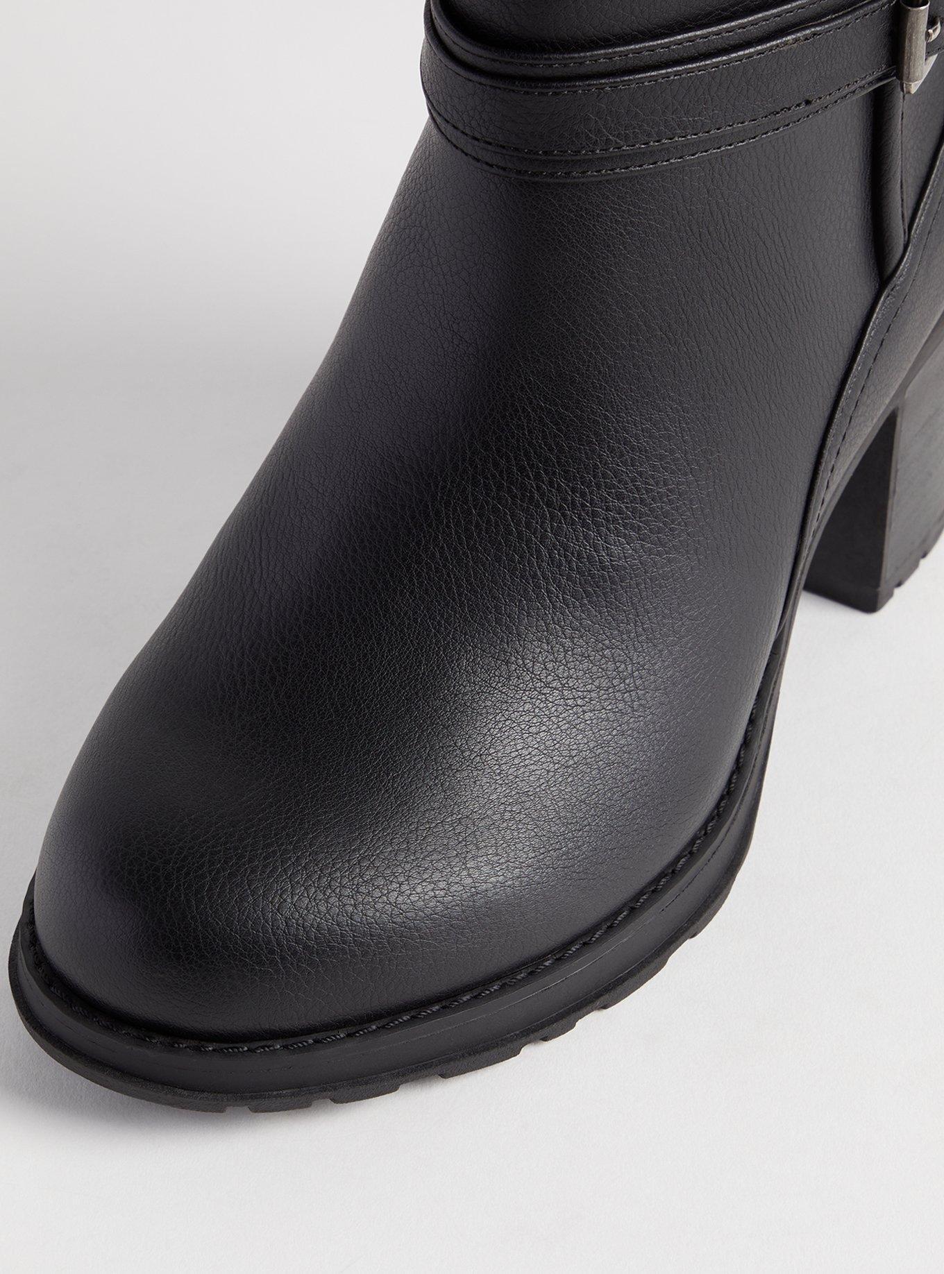 Side Buckle Heeled Bootie (WW