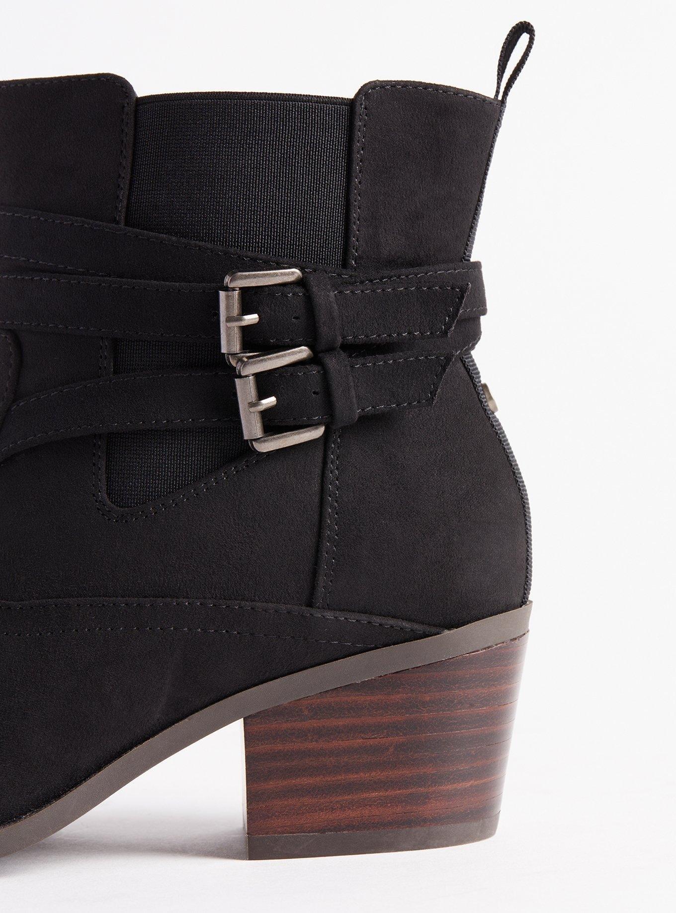 Strappy Buckle Ankle Bootie (WW