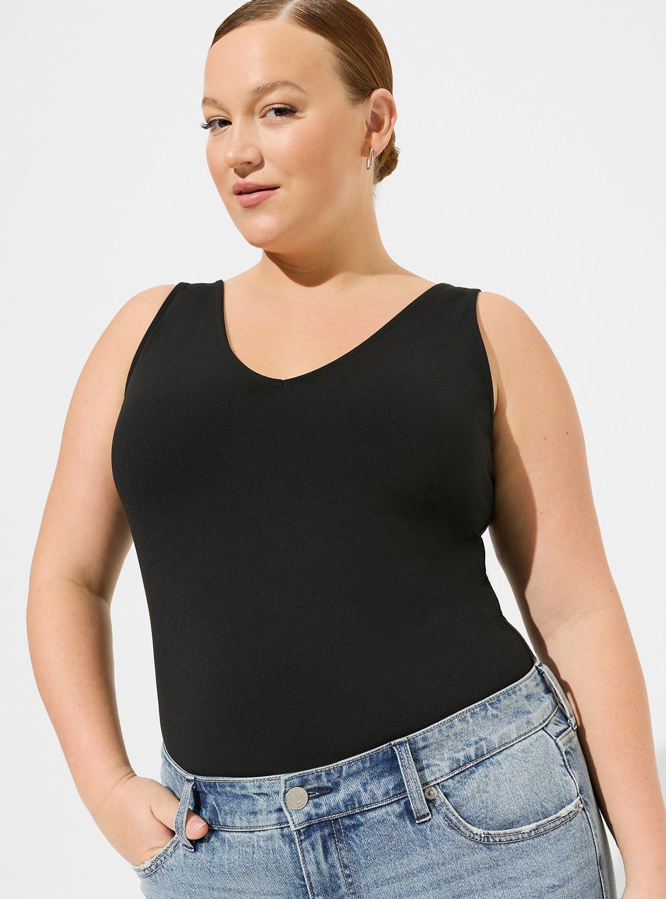 Plus Size - Sculpting Knit V-Neck Tank - Torrid