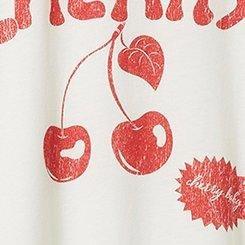 Organic Cherry Classic Fit Cotton Crew Neck Tee, MARSHMALLOW, swatch