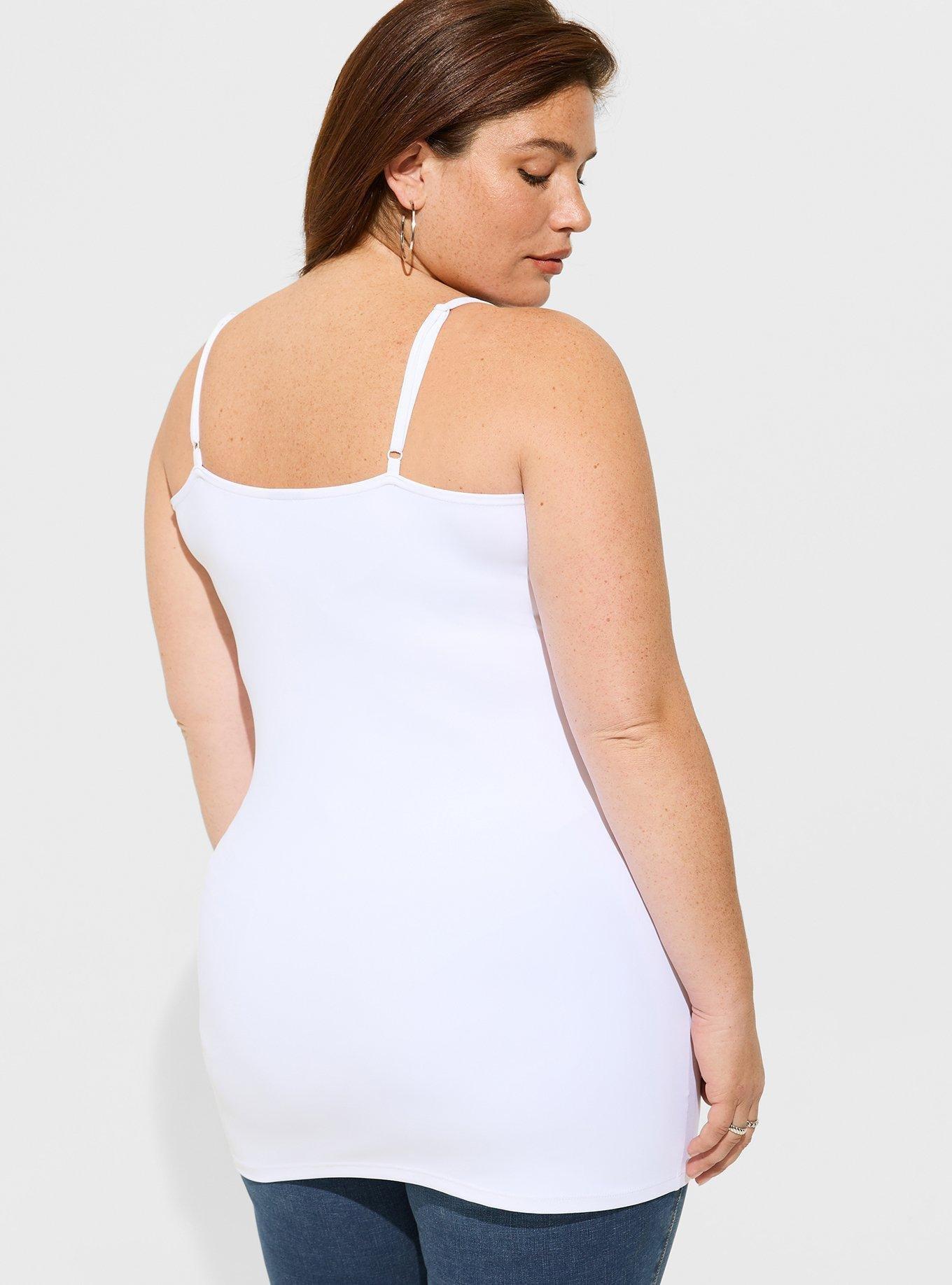 Sculpting Knit Tunic Cami, BRIGHT WHITE, alternate