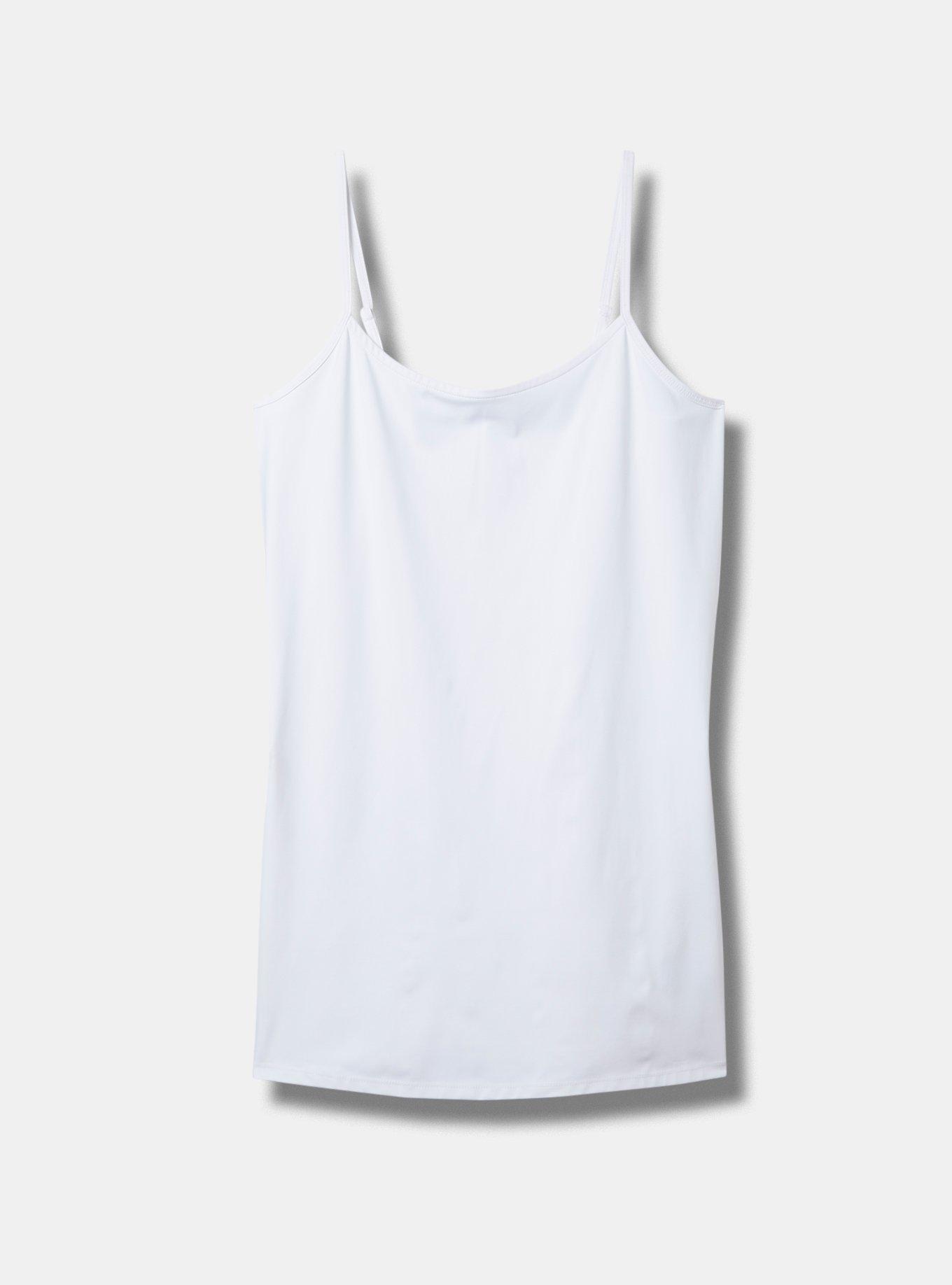 Sculpting Knit Tunic Cami, BRIGHT WHITE, hi-res