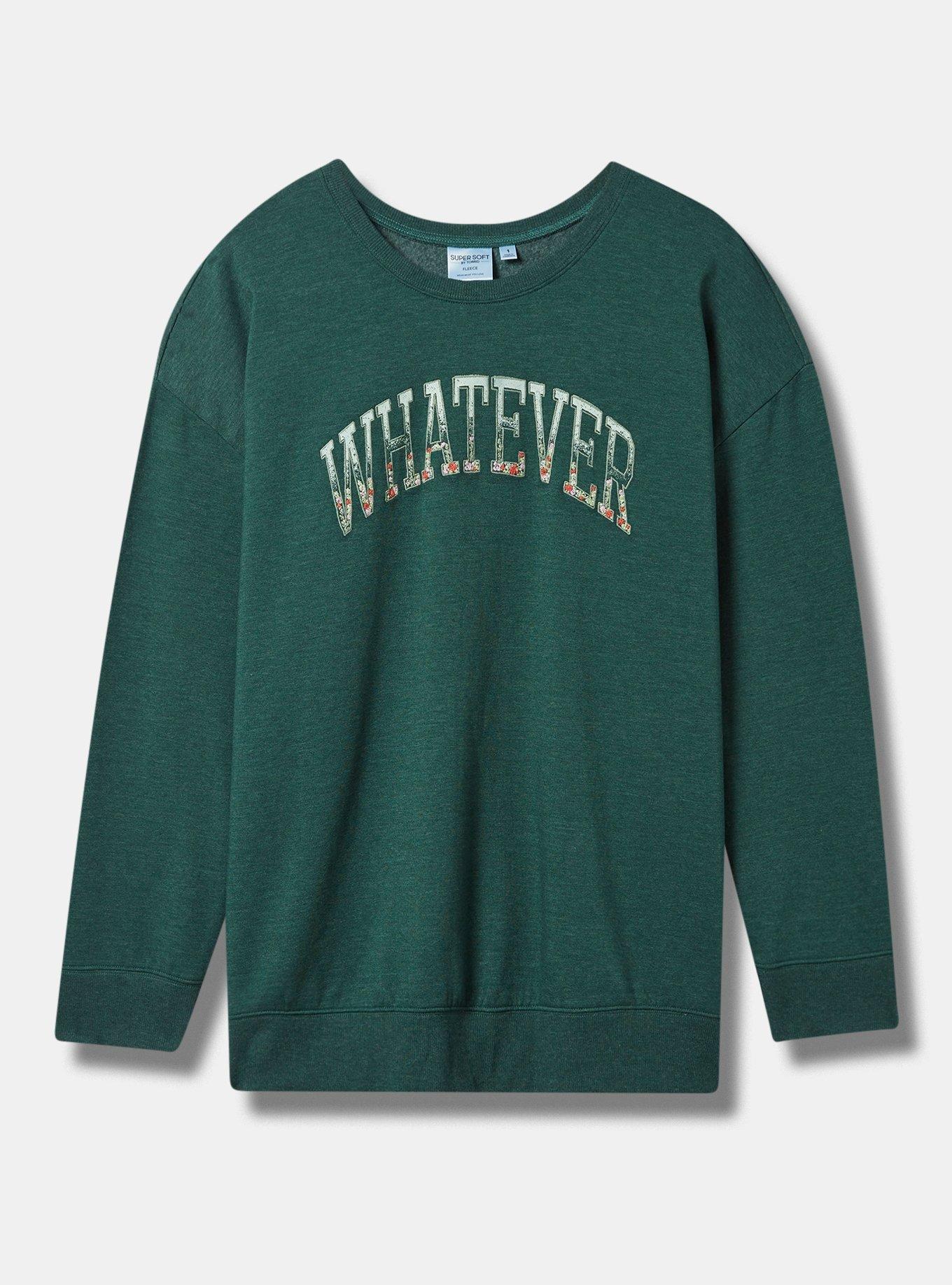 Whatever Cozy Fleece Drop Shoulder Sweatshirt