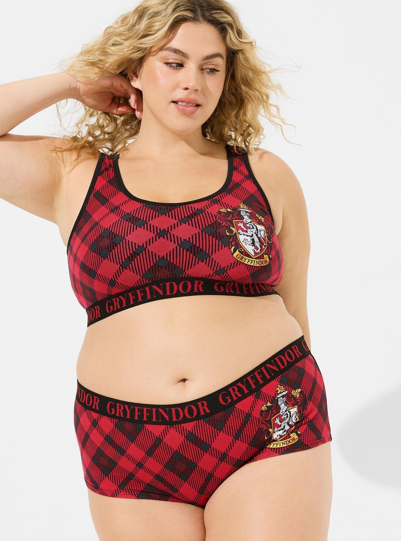 Harry Potter Gryffindor Cotton Scoop Neck Bralette, MULTI, alternate