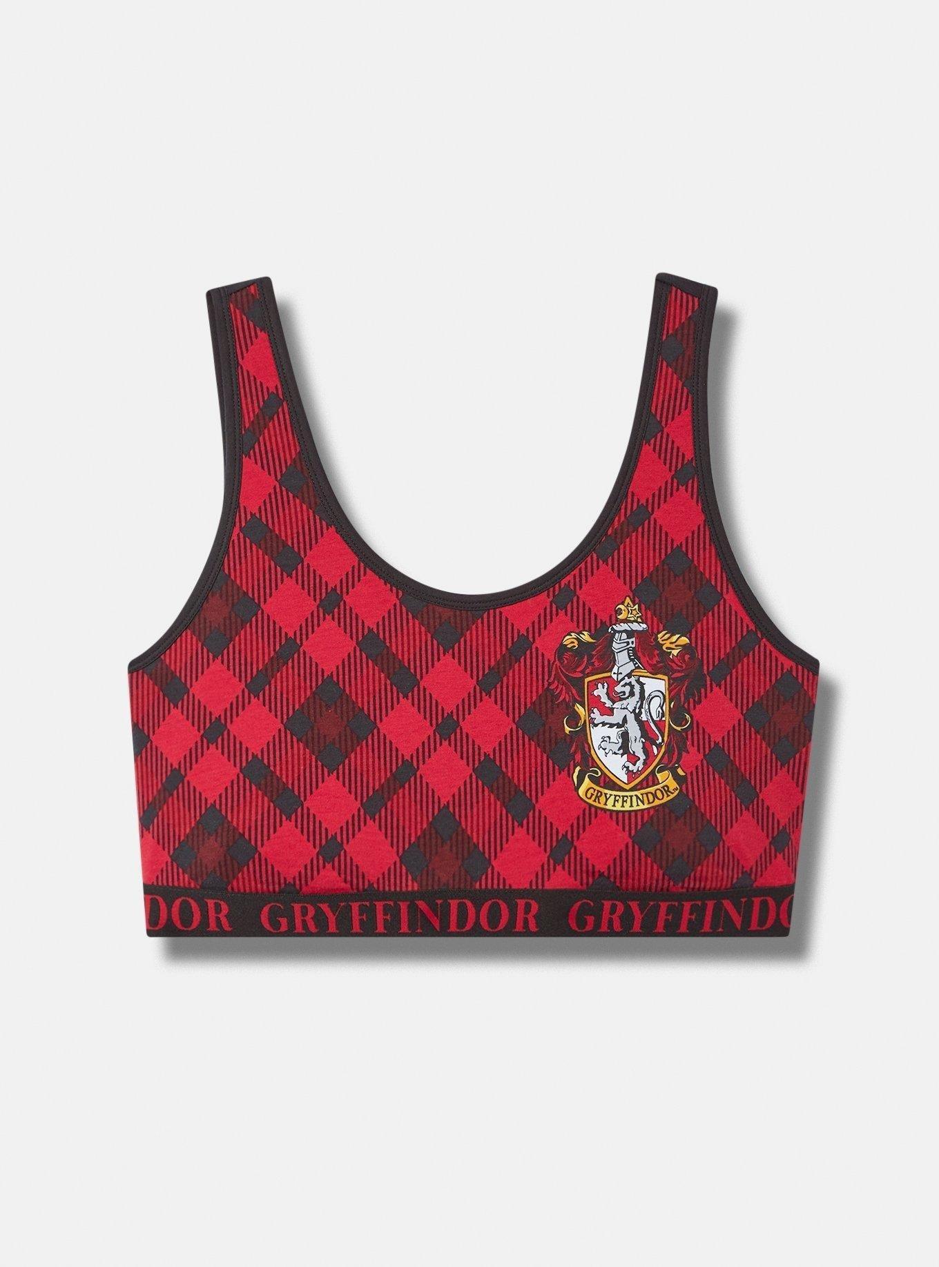 Harry Potter Gryffindor Cotton Scoop Neck Bralette, MULTI, hi-res