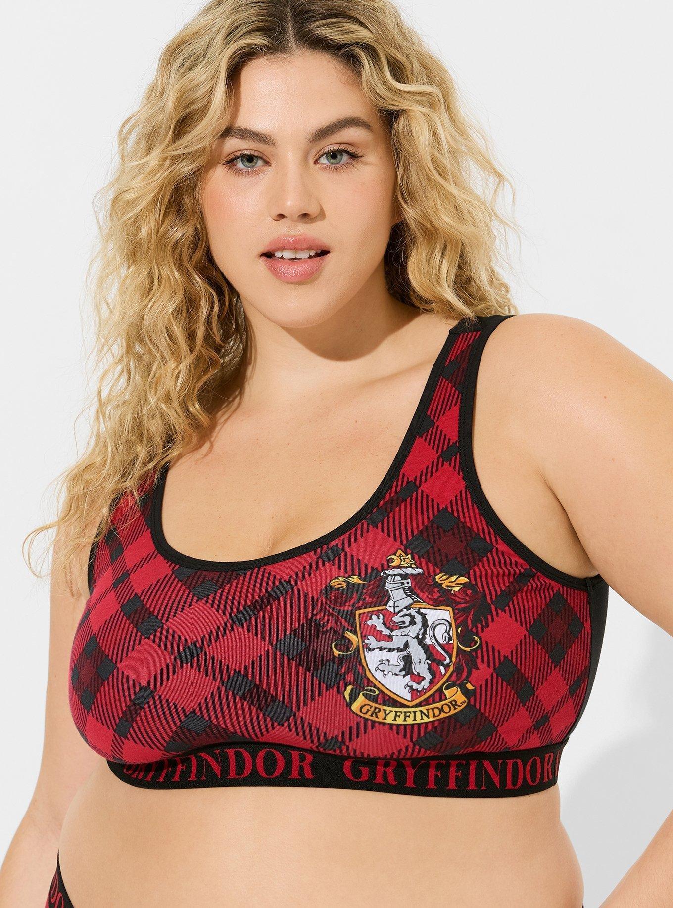 Harry Potter Gryffindor Cotton Scoop Neck Bralette, MULTI, hi-res