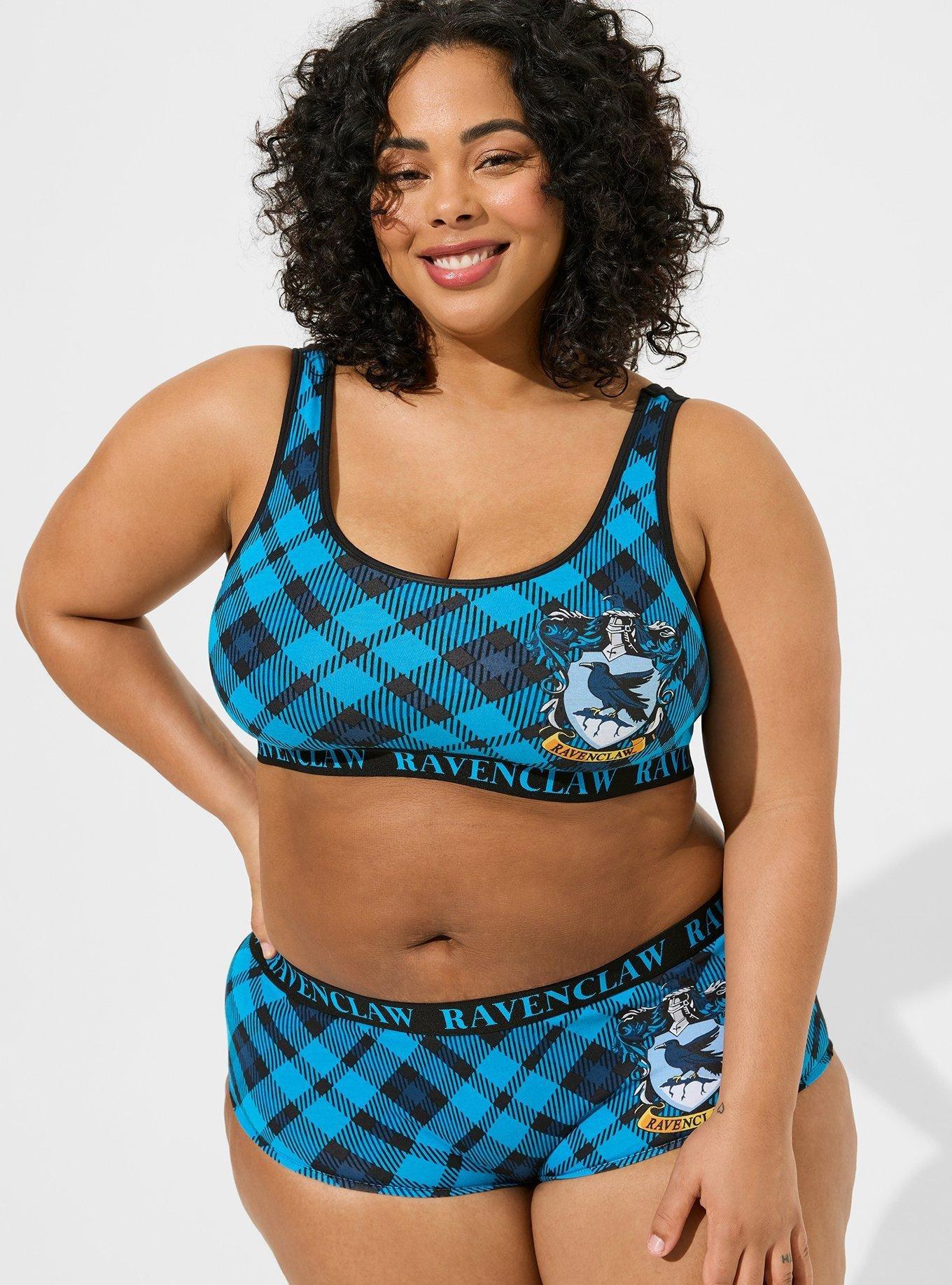 Harry Potter Ravenclaw Cotton Scoop Neck Bralette, MULTI, alternate