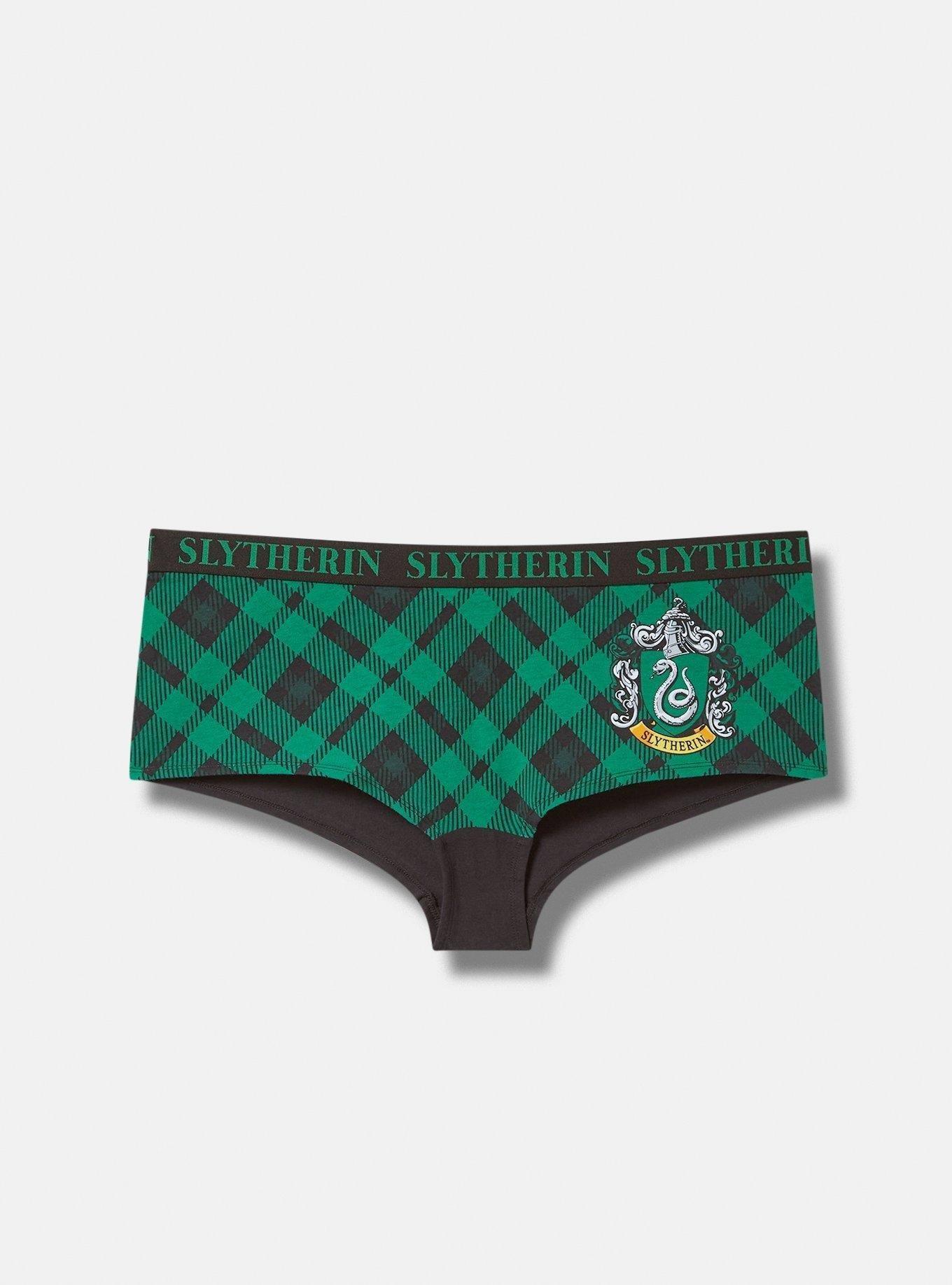 Torrid Boyshort Panties Underwear Harry Potter Slytherin Plaid Plus Size 3  22 24