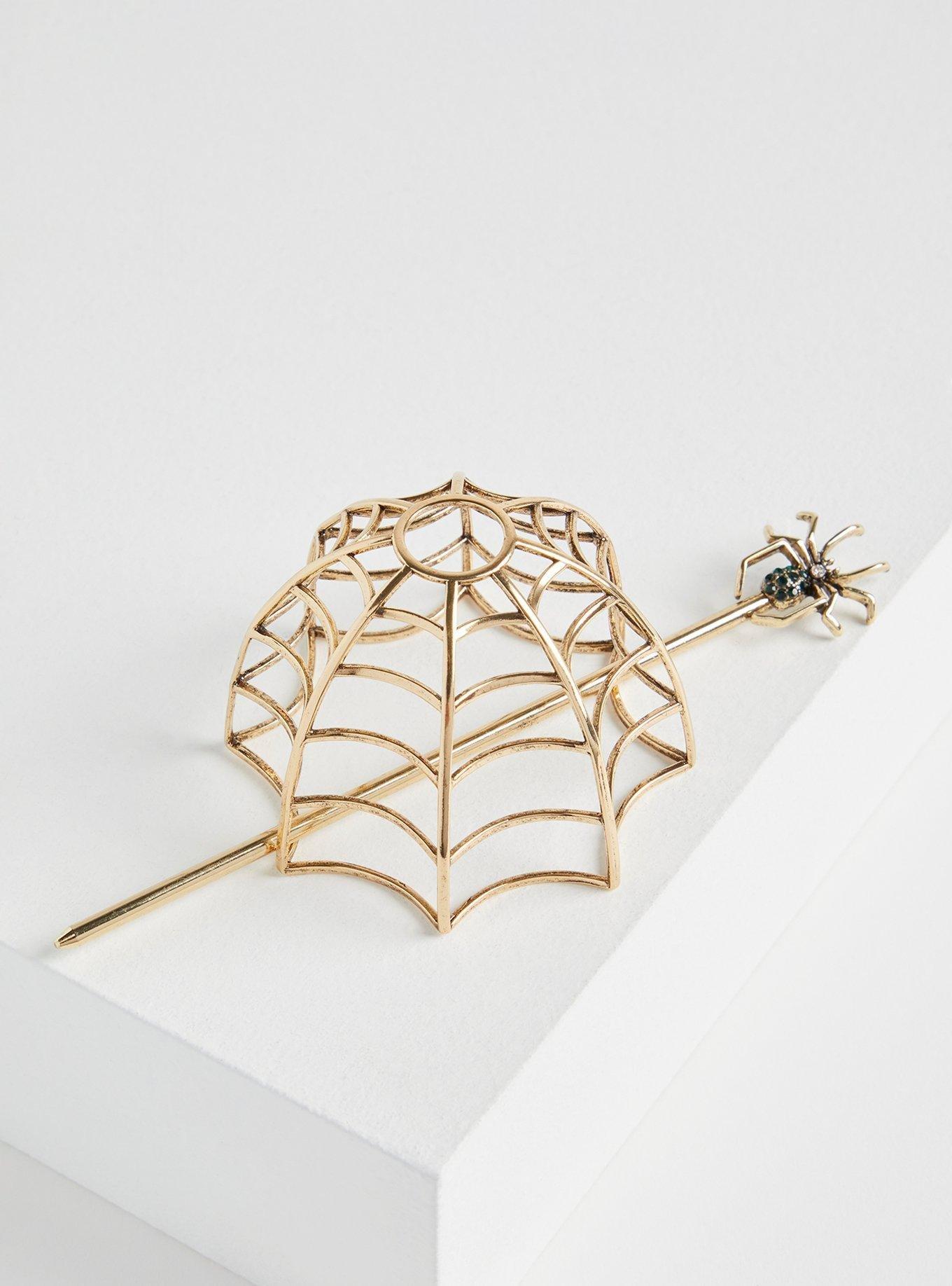 Spider Web Hair Pin