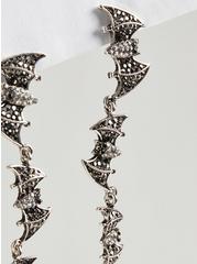 Bejeweled Bat Linear Earring, , hi-res