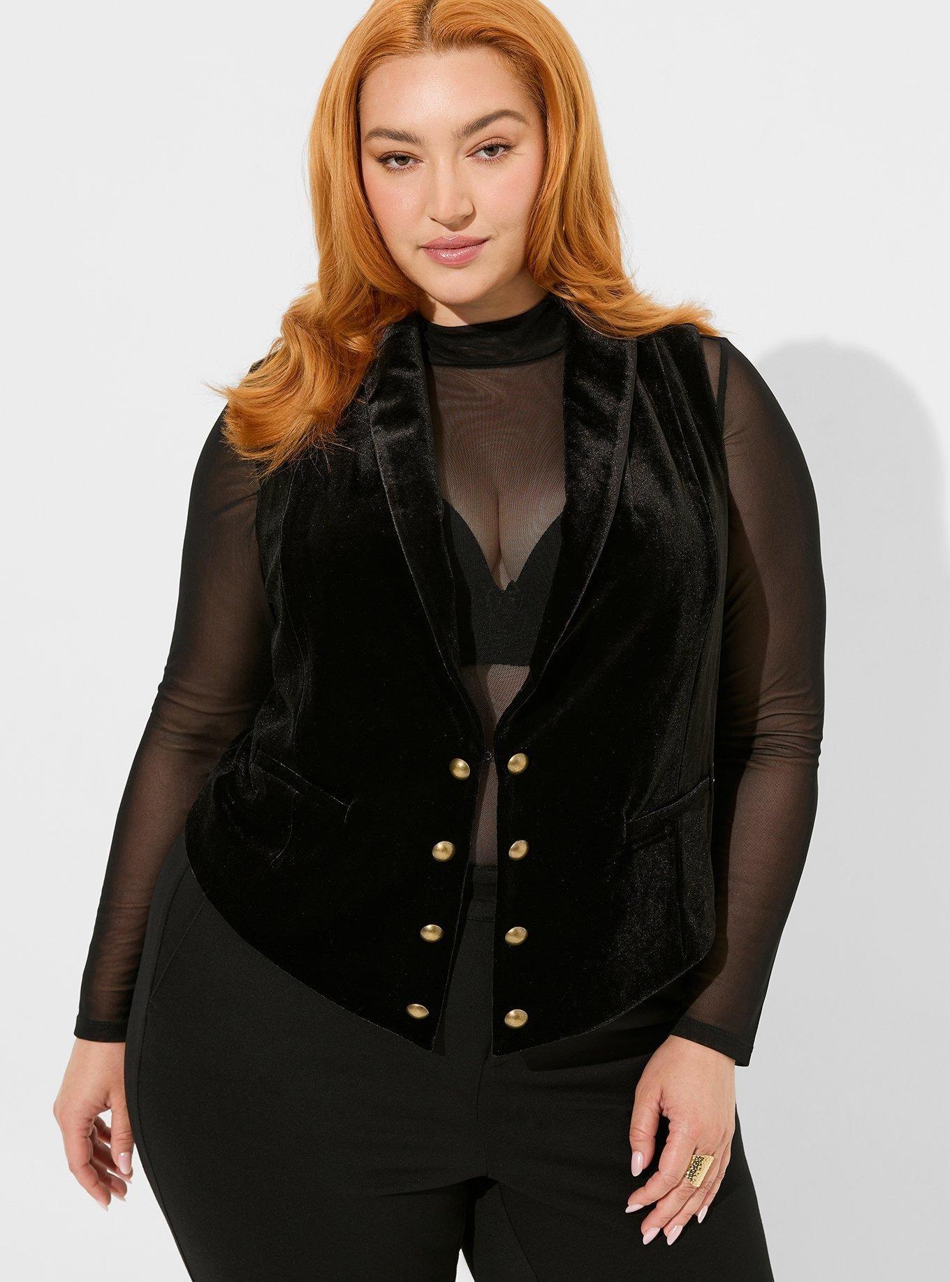 Torrid velvet jacket sale