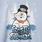 Frosty The Snowman Cozy Fleece Crew Sweatshirt, BABY BLUE, swatch