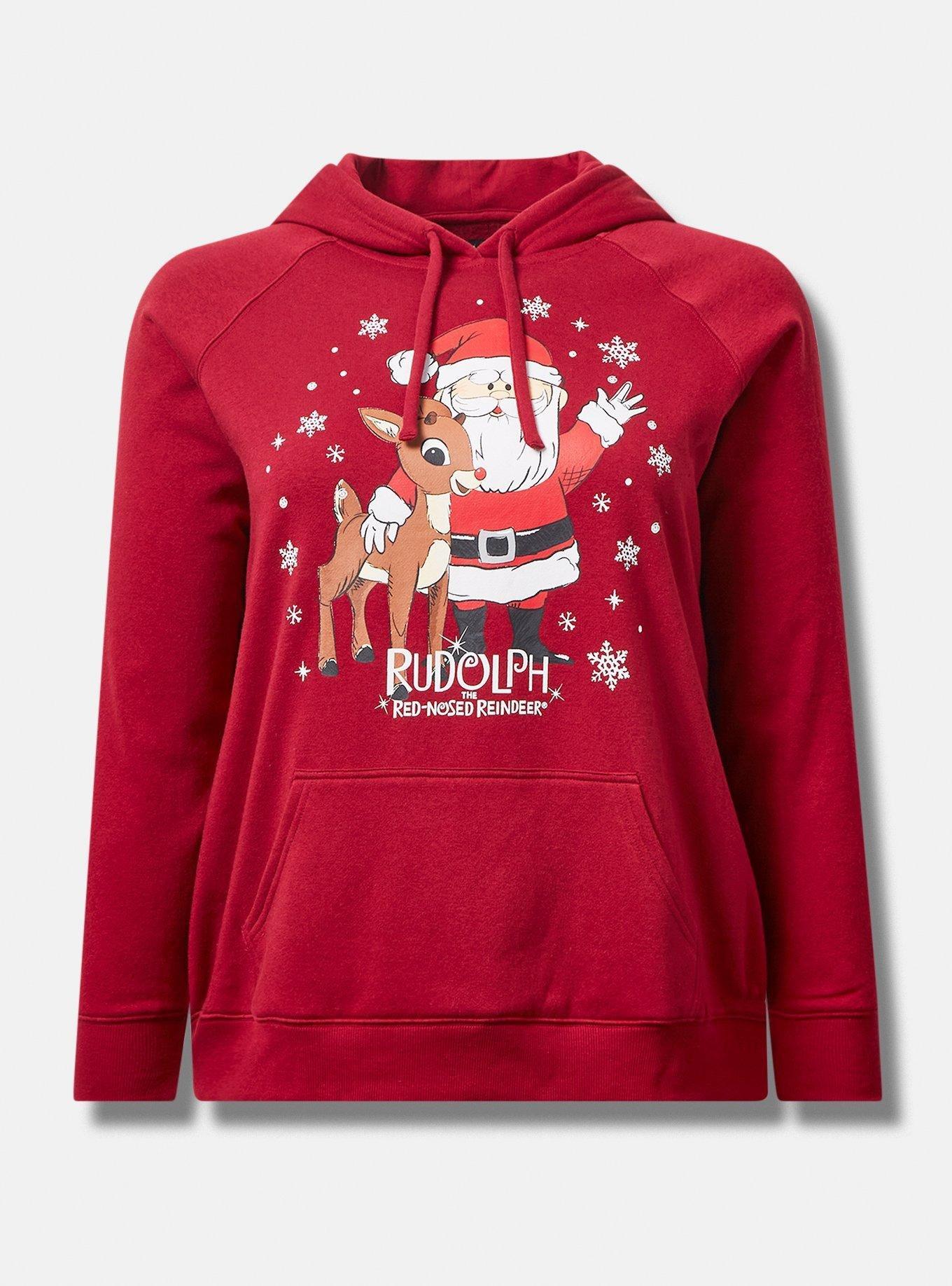 Rudolph the red nosed reindeer hoodie deals