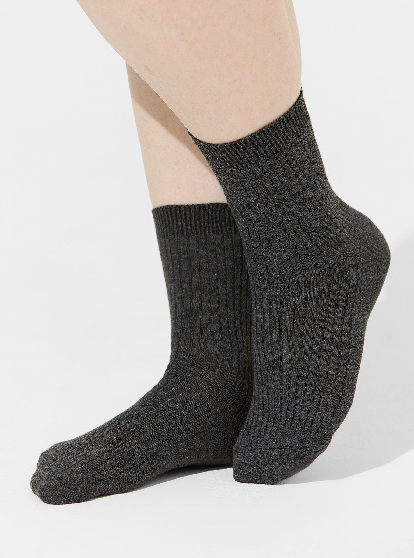 Ribbed Crew Socks 3 Pack