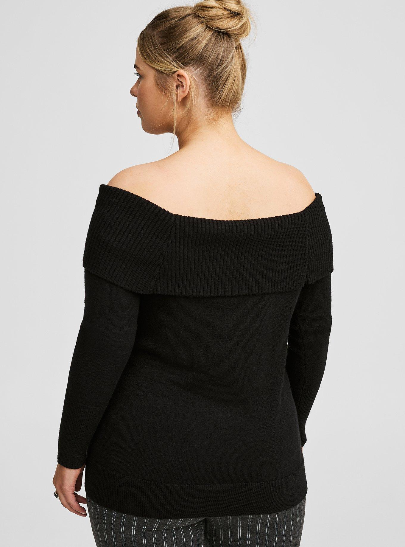 Pullover Off Shoulder Sweater