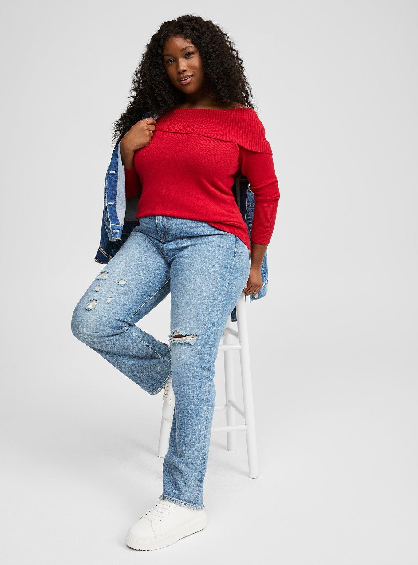 Pullover Off Shoulder Sweater