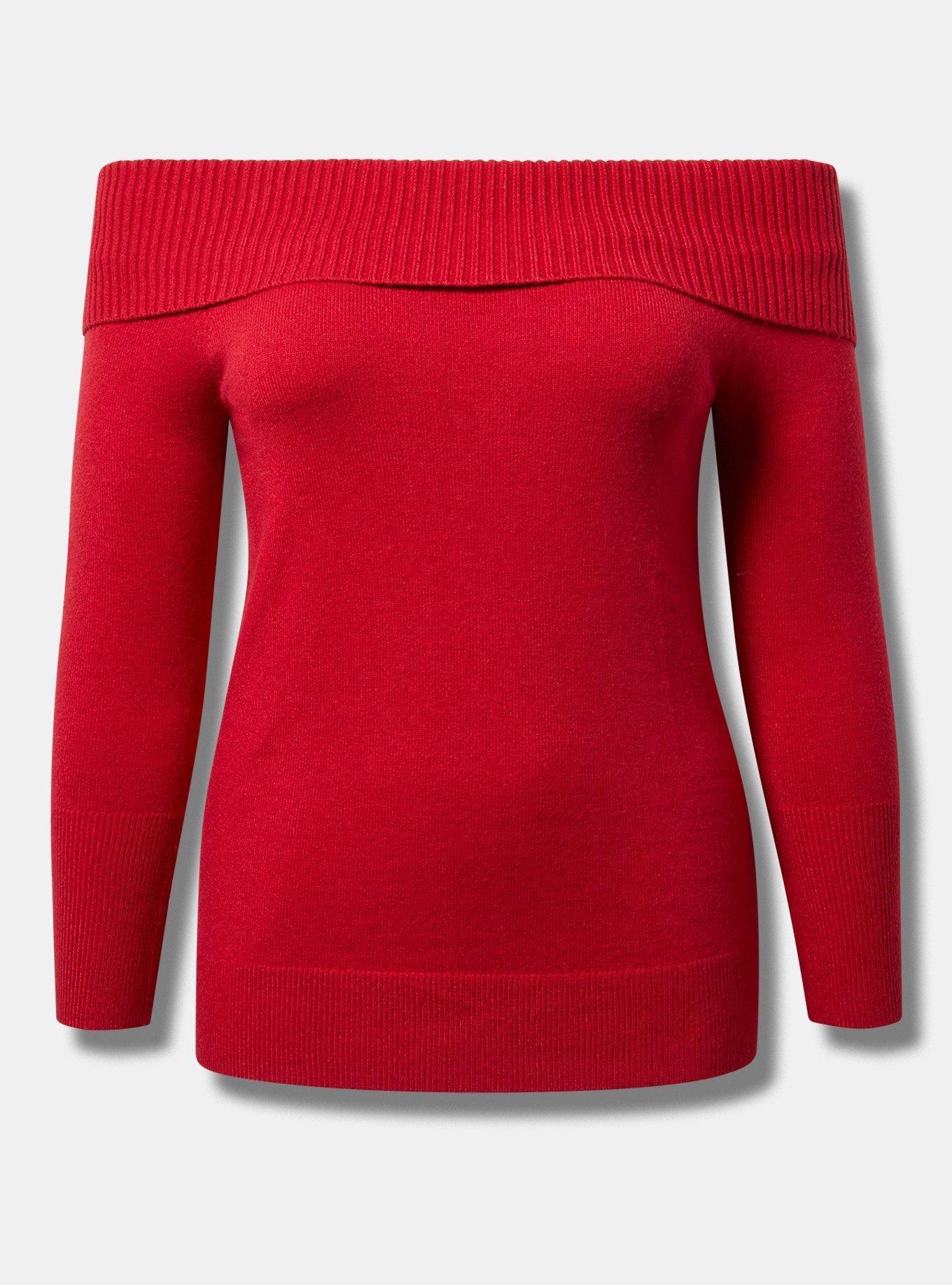 Pullover Off Shoulder Sweater