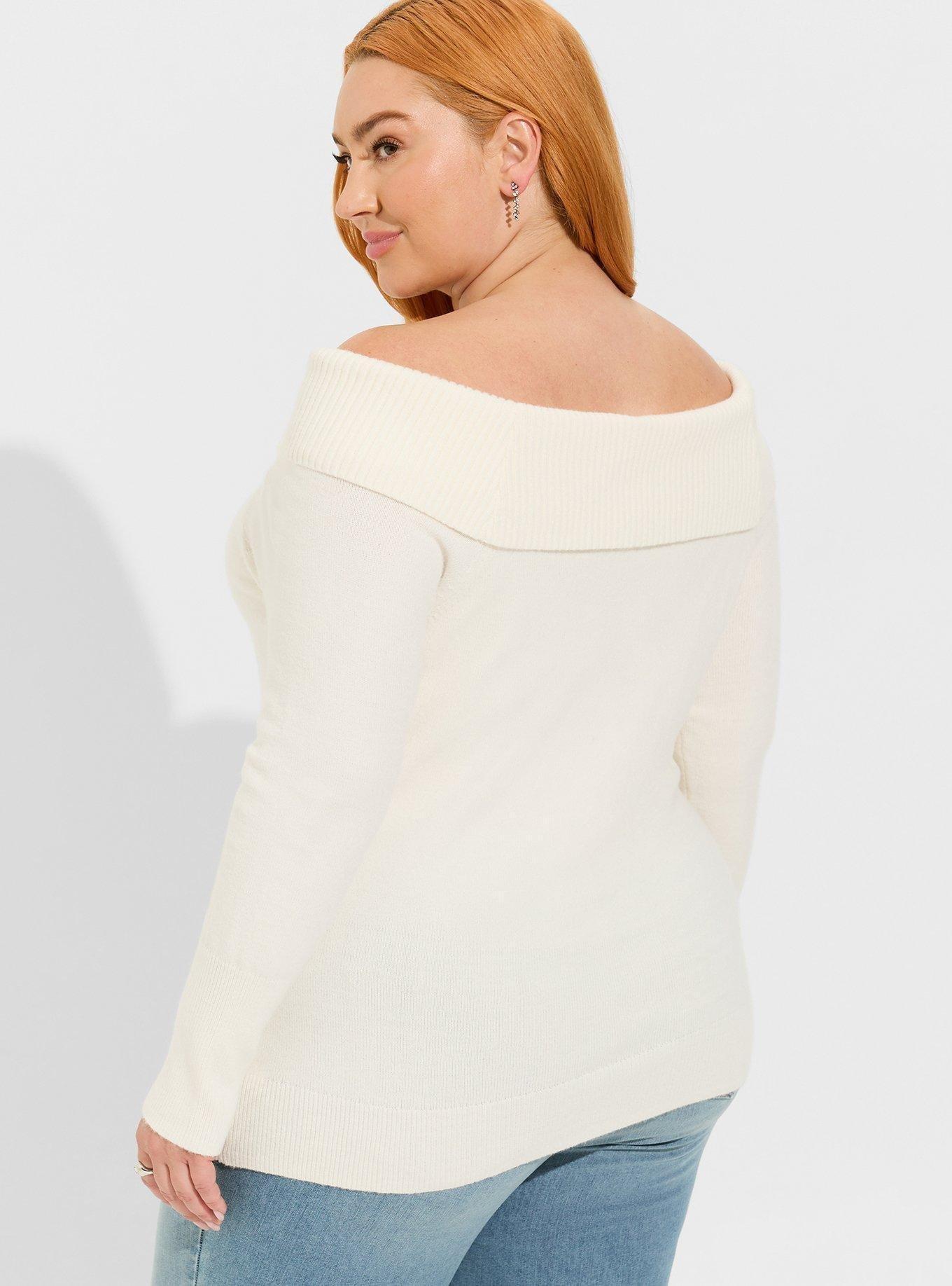 Pullover Off Shoulder Sweater