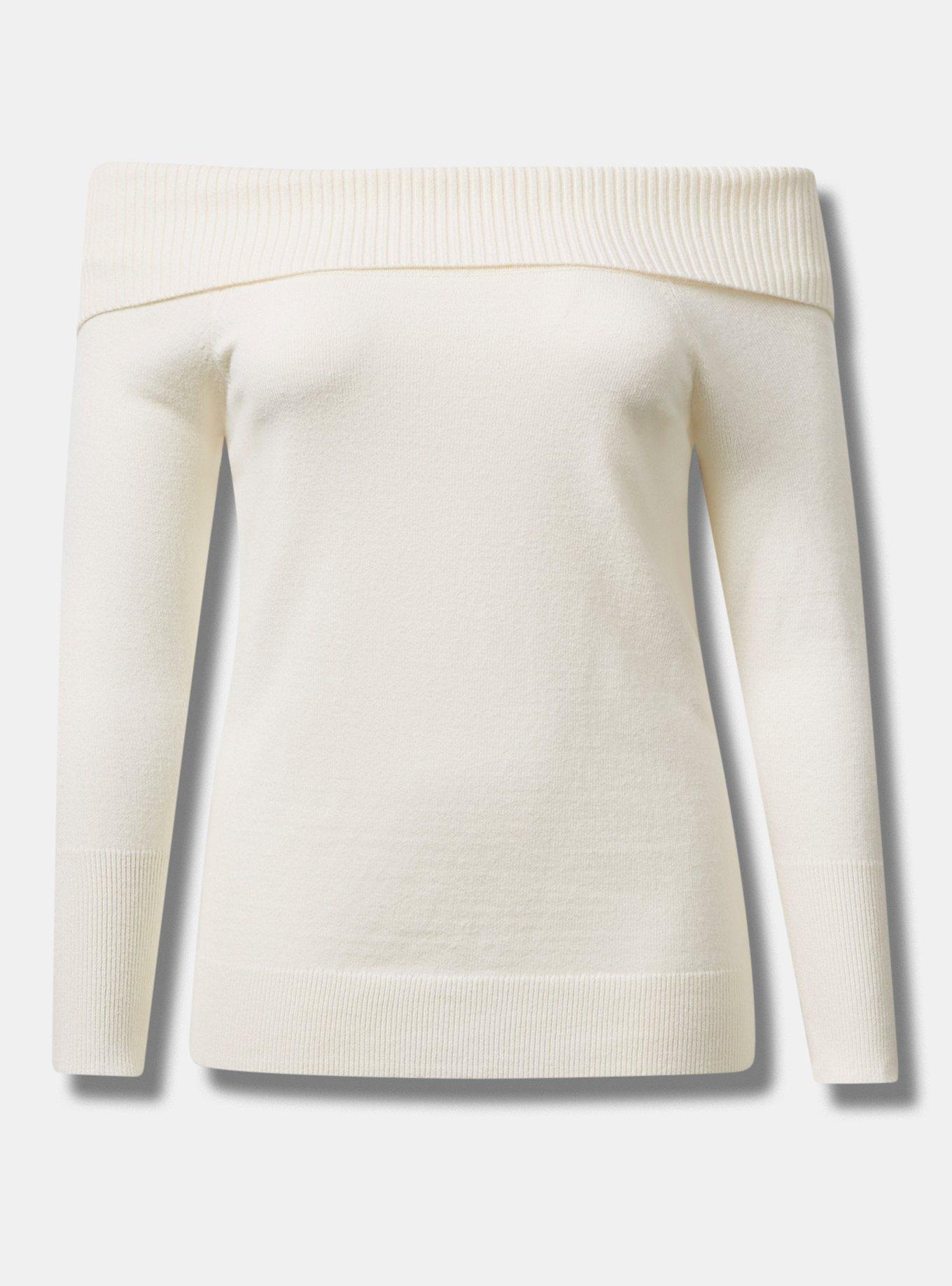 Pullover Off Shoulder Sweater