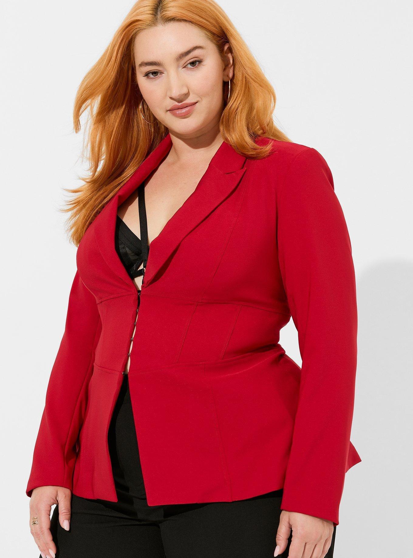 Torrid red clearance jacket