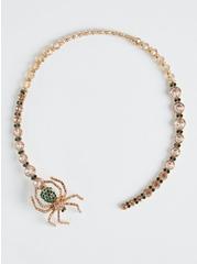 Bejeweled Spider Statement Necklace, , hi-res