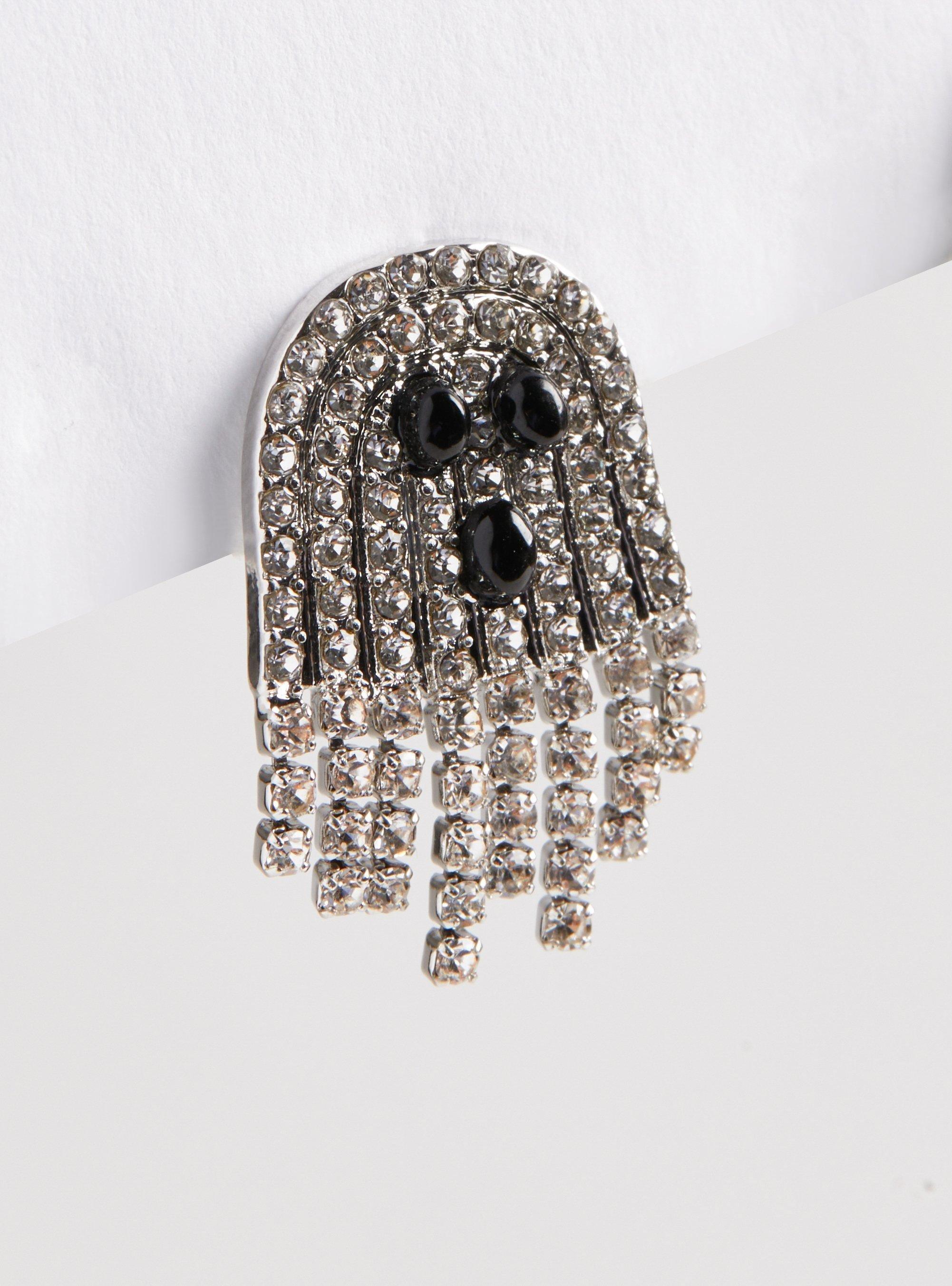 Rhinestone Ghost Earring