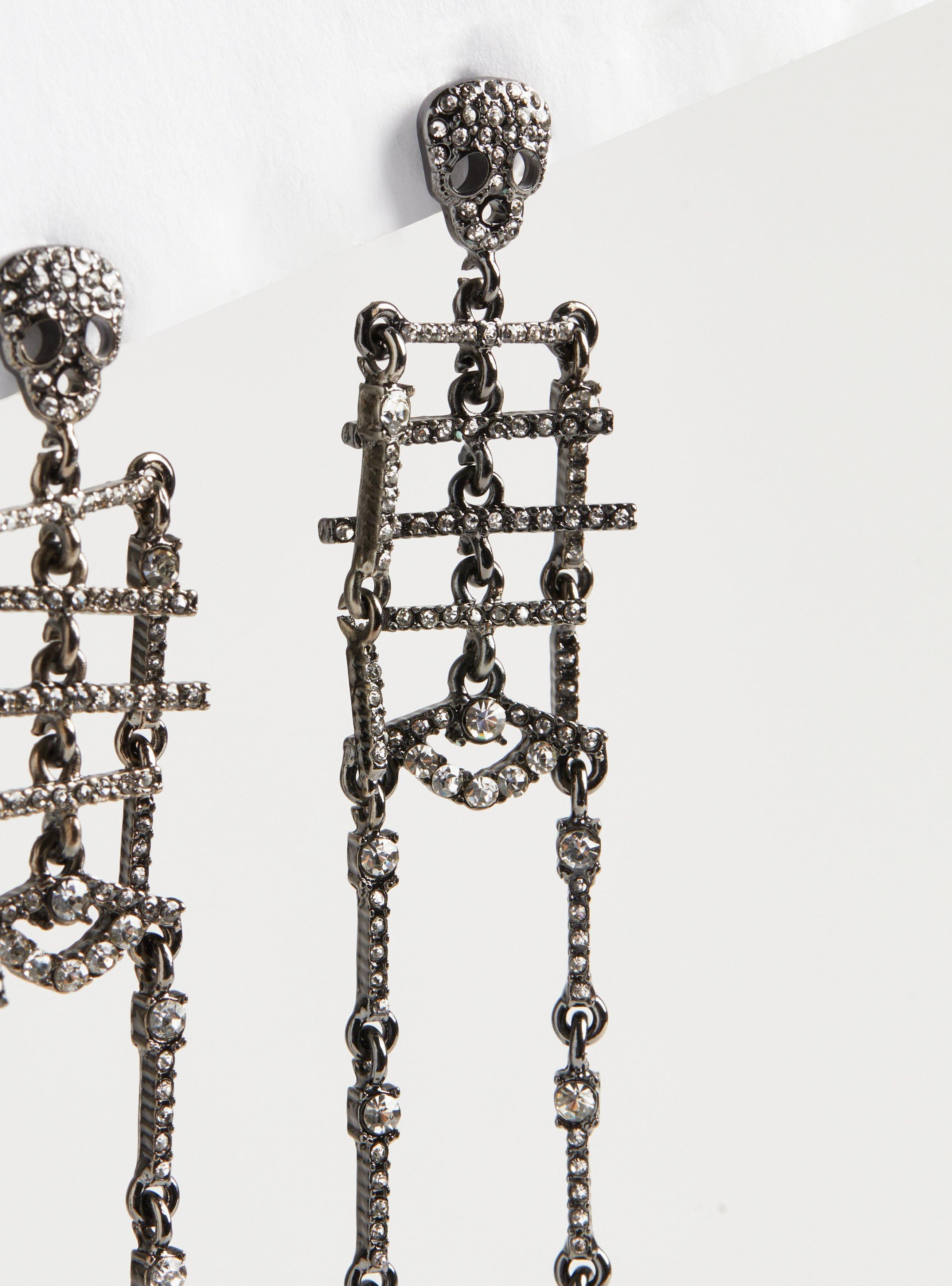 Plus Size Rhinestone Skeleton Statement Earring Torrid