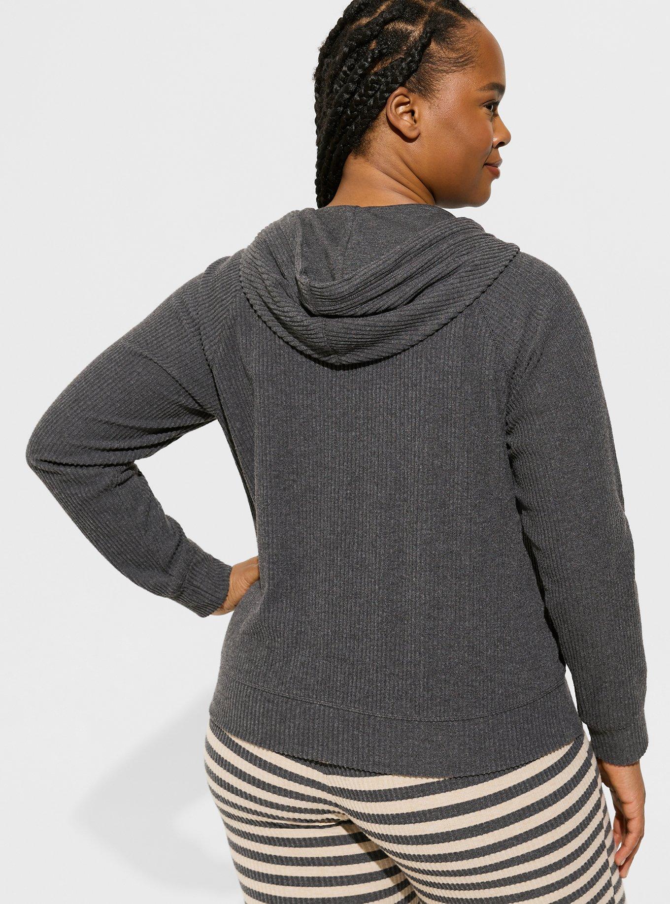 Hacci Plaid Zip Turtle Neck Sweatshirt main image 1
