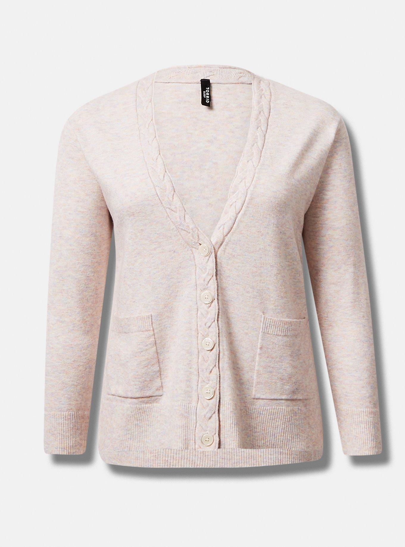 Cable Knit Button Up Lounge Cardigan